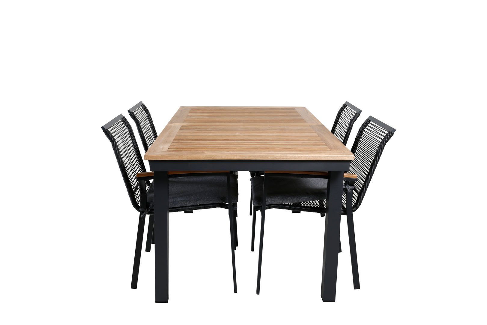 ebuy24 Garten-Essgruppe Panama Gartenset Tisch 90x152/210cm und 4 Stühle D