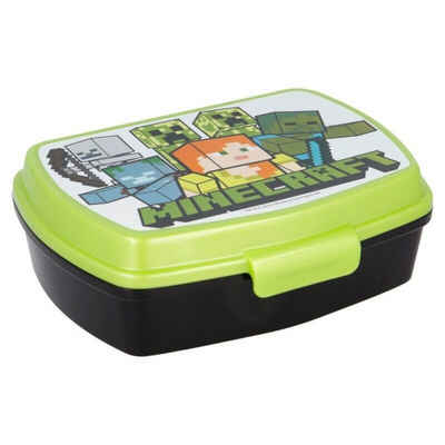 Stor Lunchbox Minecraft Brotbox Brotdose Frühstücksdose Lunchbox Brotbüchse, Kunststoff