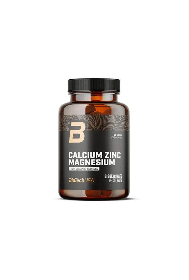 Biotech USA BioTech Calcium Zinc Magnesium from organic sources Tabletten, 70 g, Tabletten