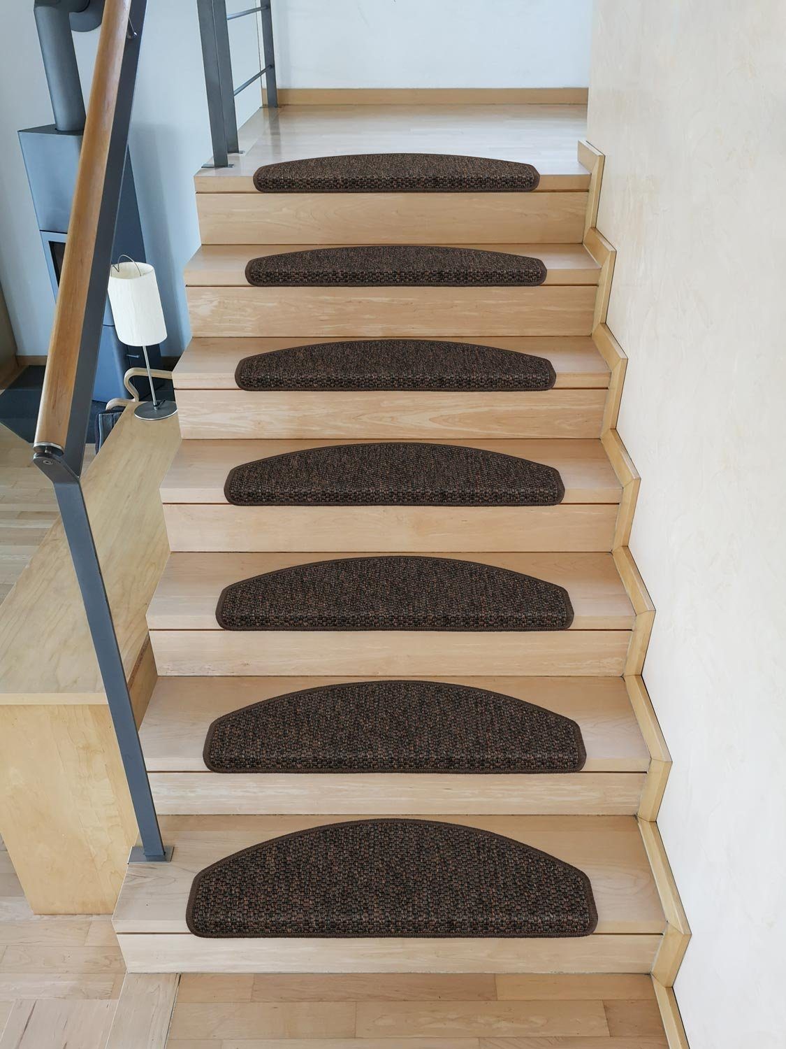 Metzker® Stufenmatte Stufenmatten Göteborg Halbrund Kaffeebraun günstig online kaufen