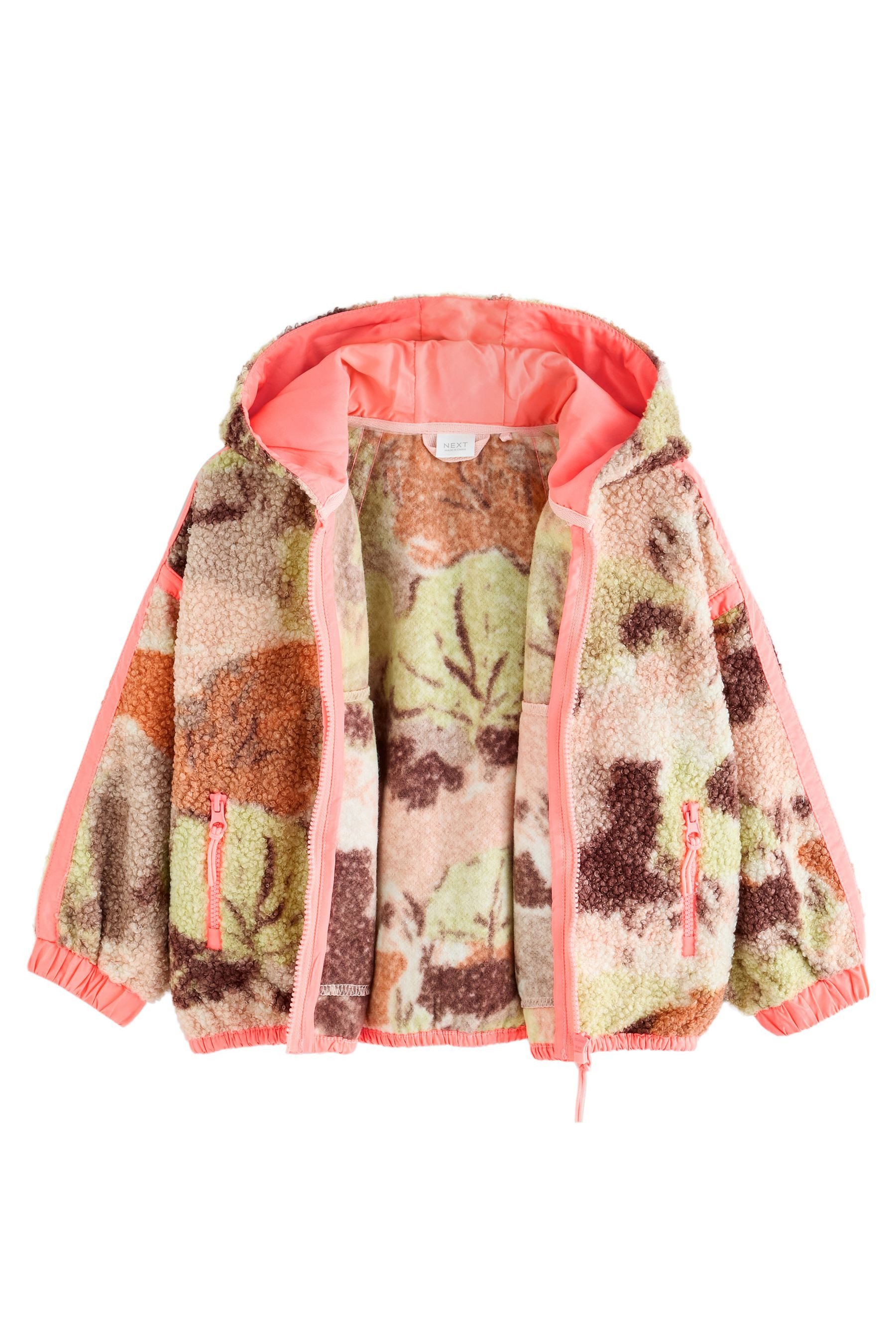 Next Kapuzenfleecejacke Borg-Jacke mit Kapuze und Reißverschluss (1-St) – Bild 4 von 5