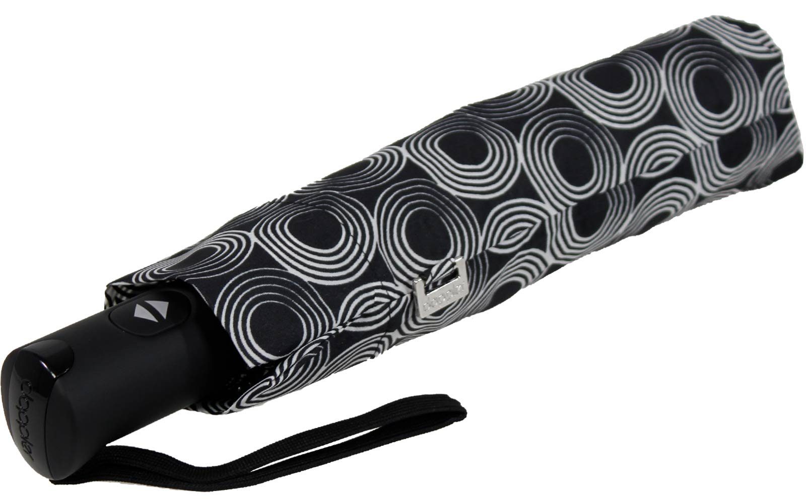 mit - Taschenregenschirm und Glow, stabil Auf-Zu-Automatik Carbonsteel elegant doppler® schwarz Magic extra