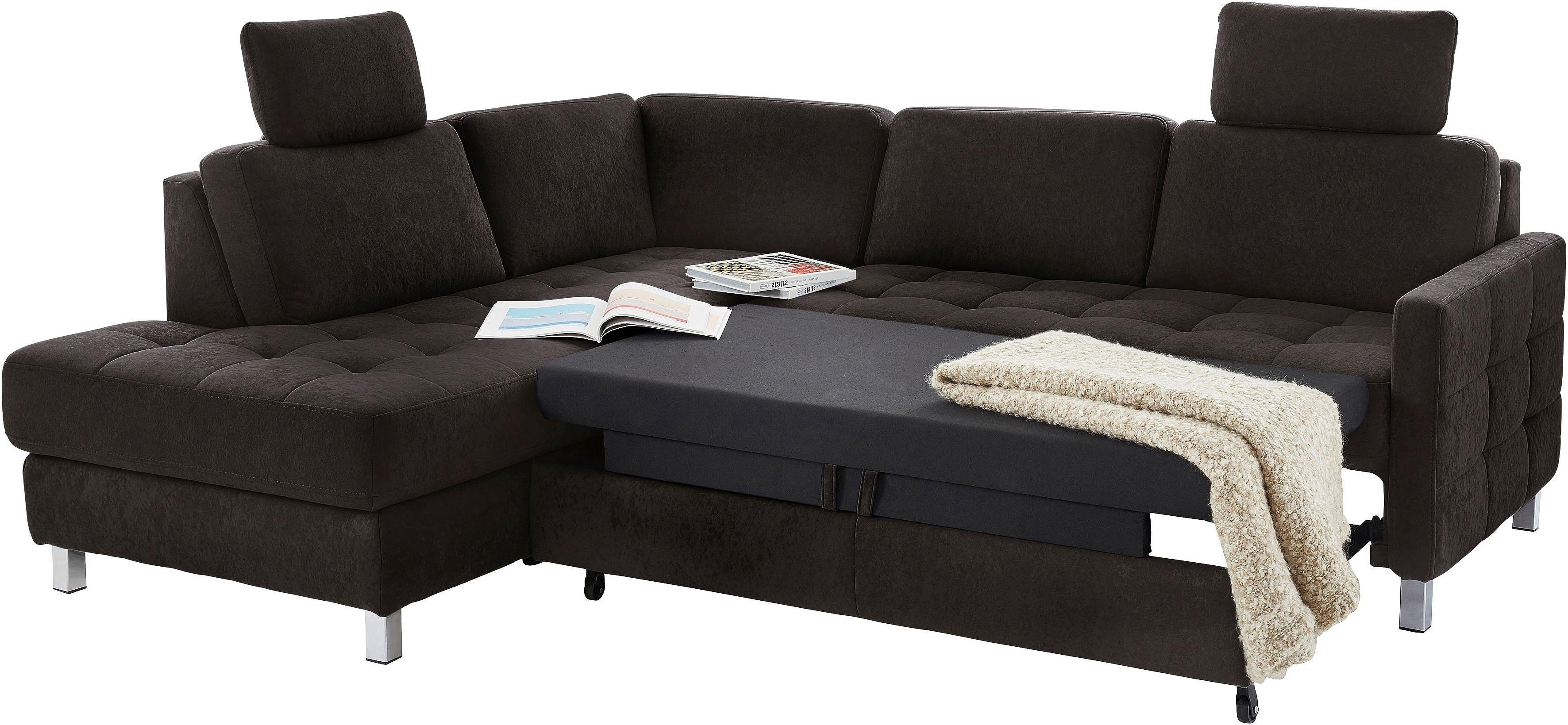 sit&more Ecksofa "Alcatraz L-Form", wahlweise mit Bettfunktion günstig online kaufen