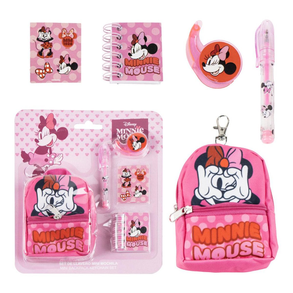 Cerda Notizbuch Disney Minnie Mouse Schreibset Hobby-Set für Schule Studium & Freizeit