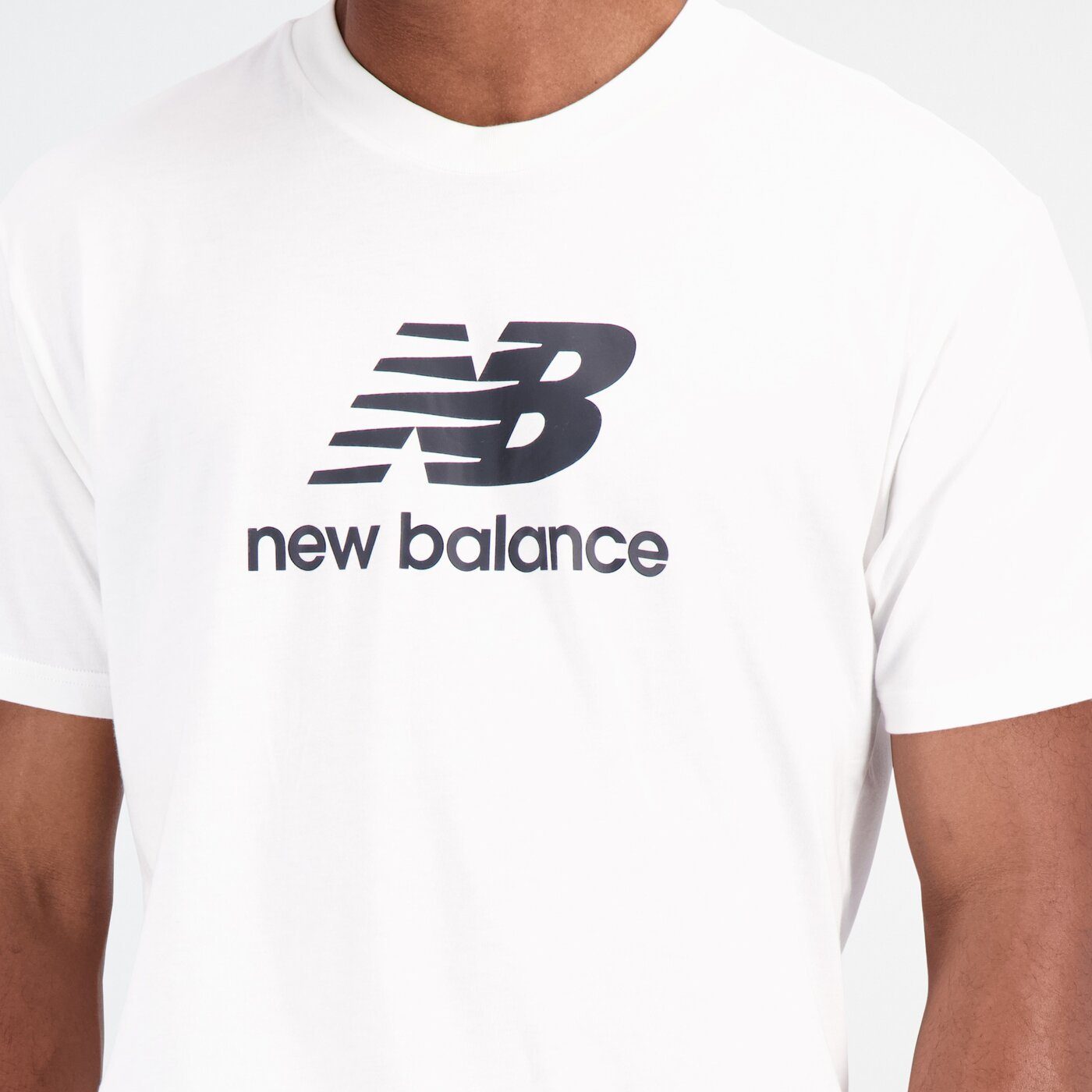 NB Stacked Essentials Logo Kurzarmshirt Balance WT T-Shirt New WHITE