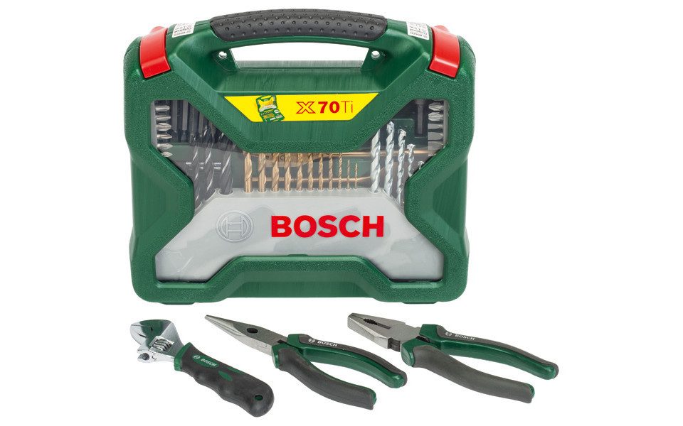 BOSCH Bohrer- und Bitset Bosch Bit-Bohrer Set X-Line 70-teilig inkl.