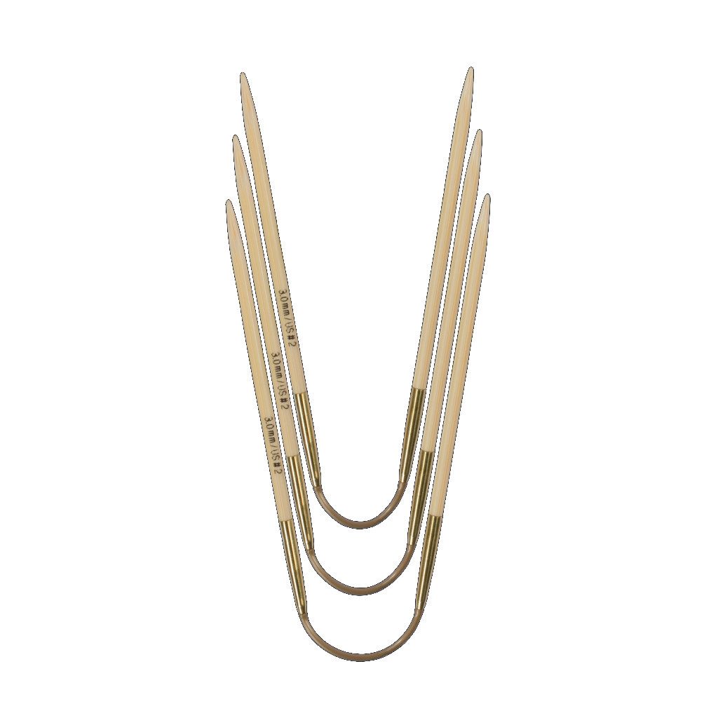 Stricknadeln Bambus-Strumpfstricknadeln CraSyTrio BAMBOO