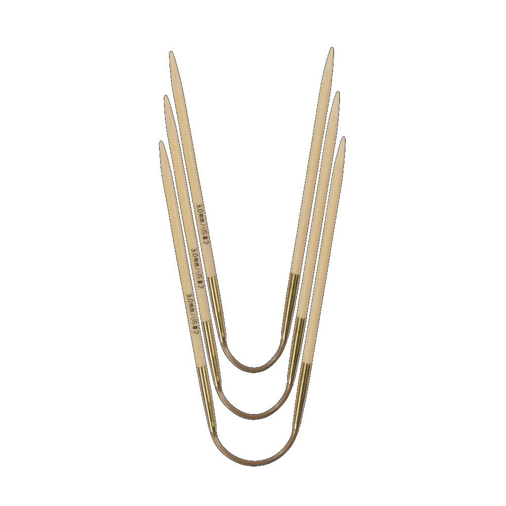 addi Stricknadeln Bambus-Strumpfstricknadeln CraSyTrio BAMBOO, 21 cm