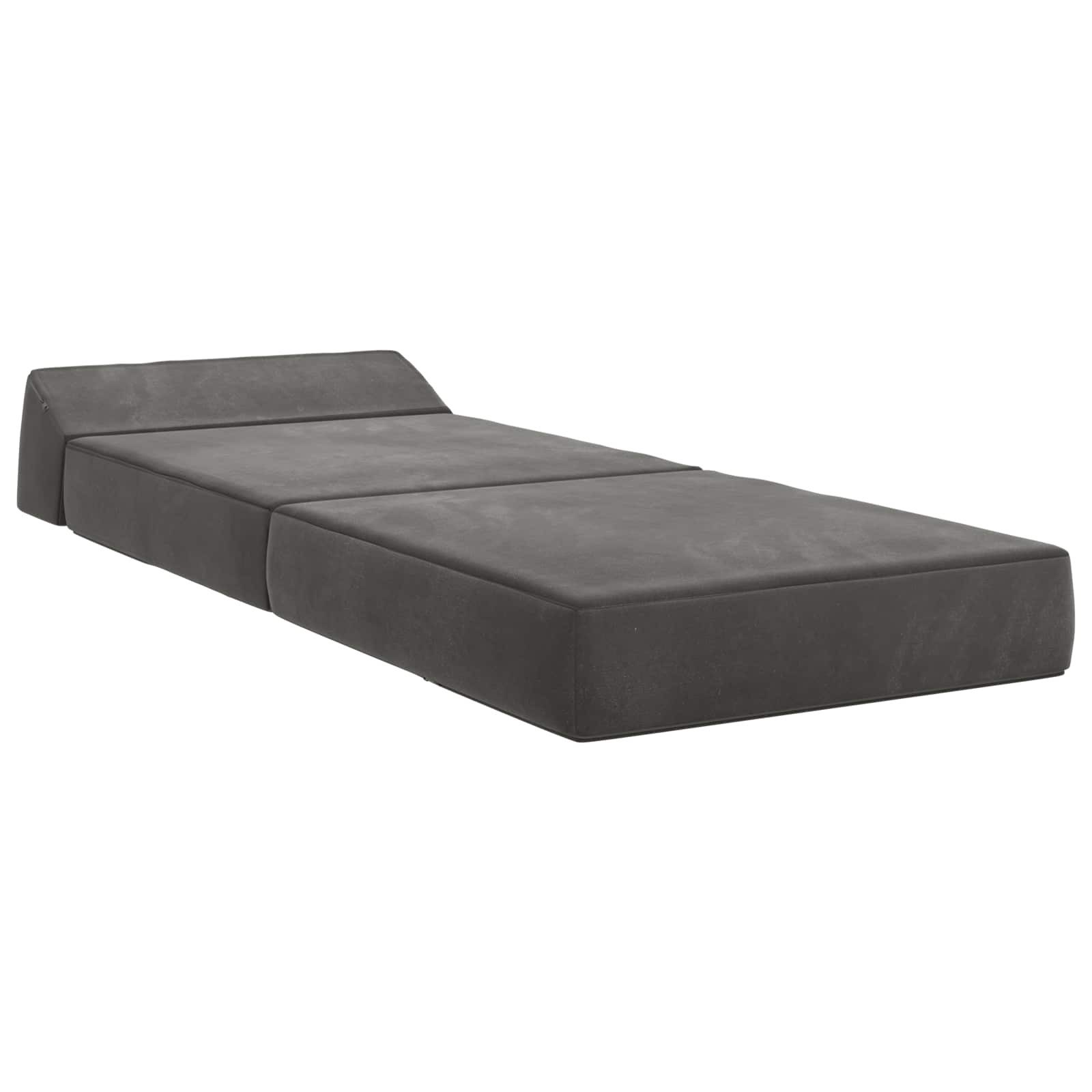 vidaXL Bett Klappsofa Bett Dunkelgrau 60 x 70 x 41 cm Stoff (1-tlg)