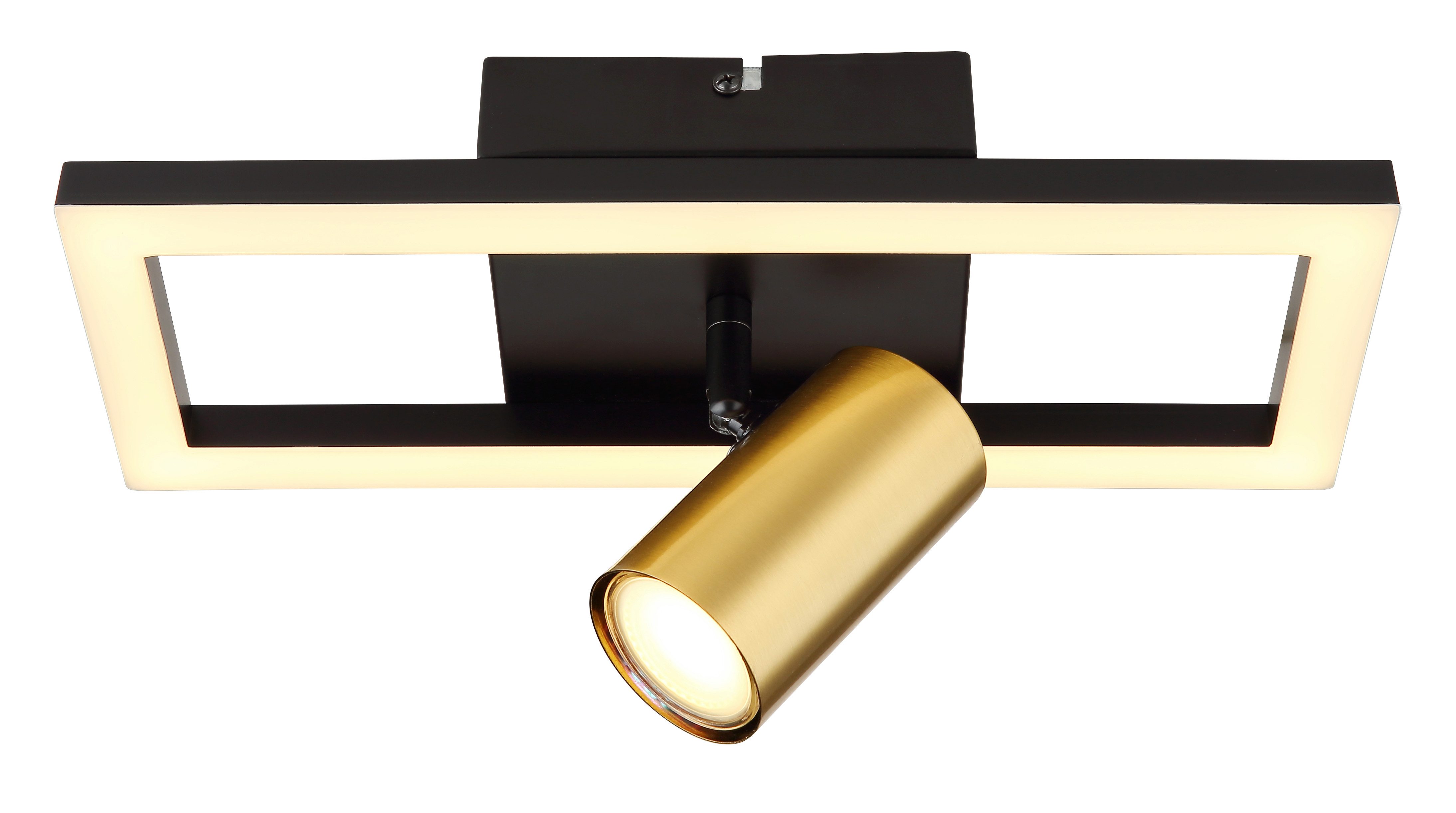 GLOBO LIGHTING LED Wandleuchte MARRIE, LED fest integriert, Warmweiß, Wandlampe/messing/opal/3000K/Flur/Wohnzimmer