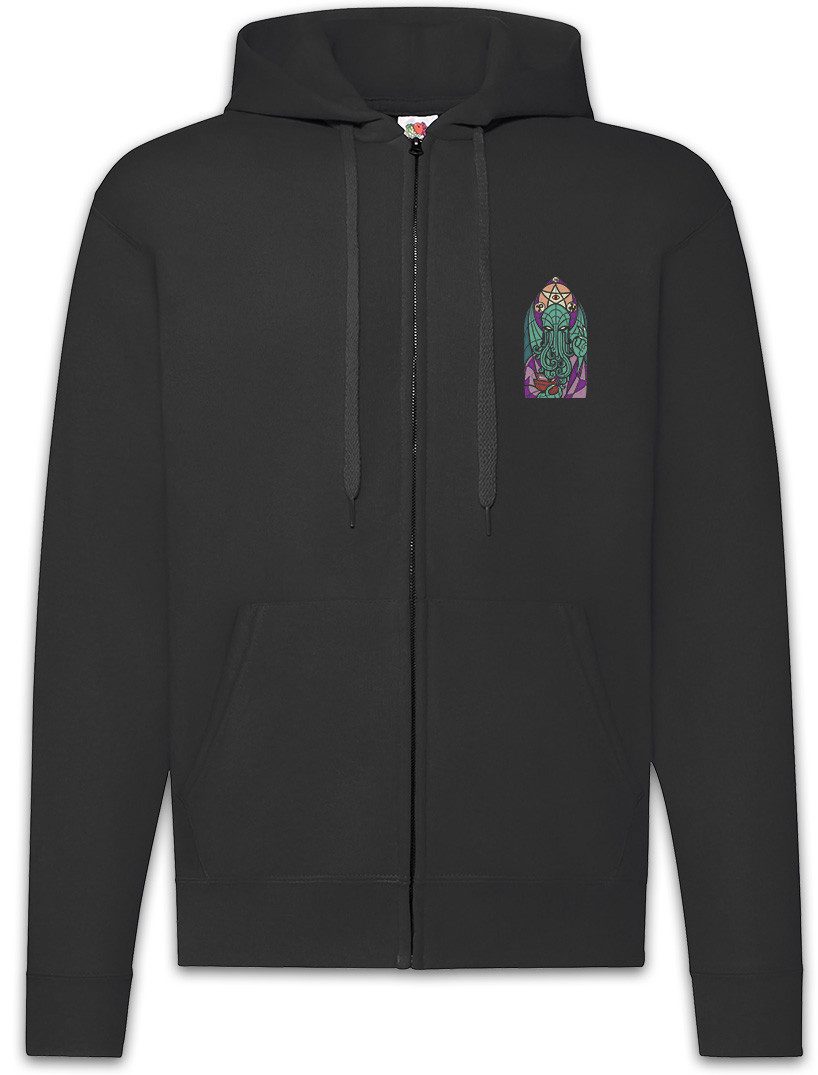 Sweatjacke Church Of Cthulhu Zipper Hoodie Miskatonic Lovecraft Arkham Dunwich