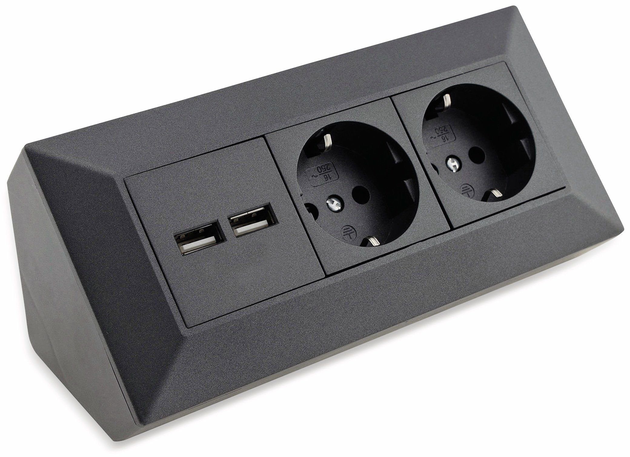 Einbau USB-Lader 230V / 2USB, 5V, 2,1A, weiss - MAX HAURI AG