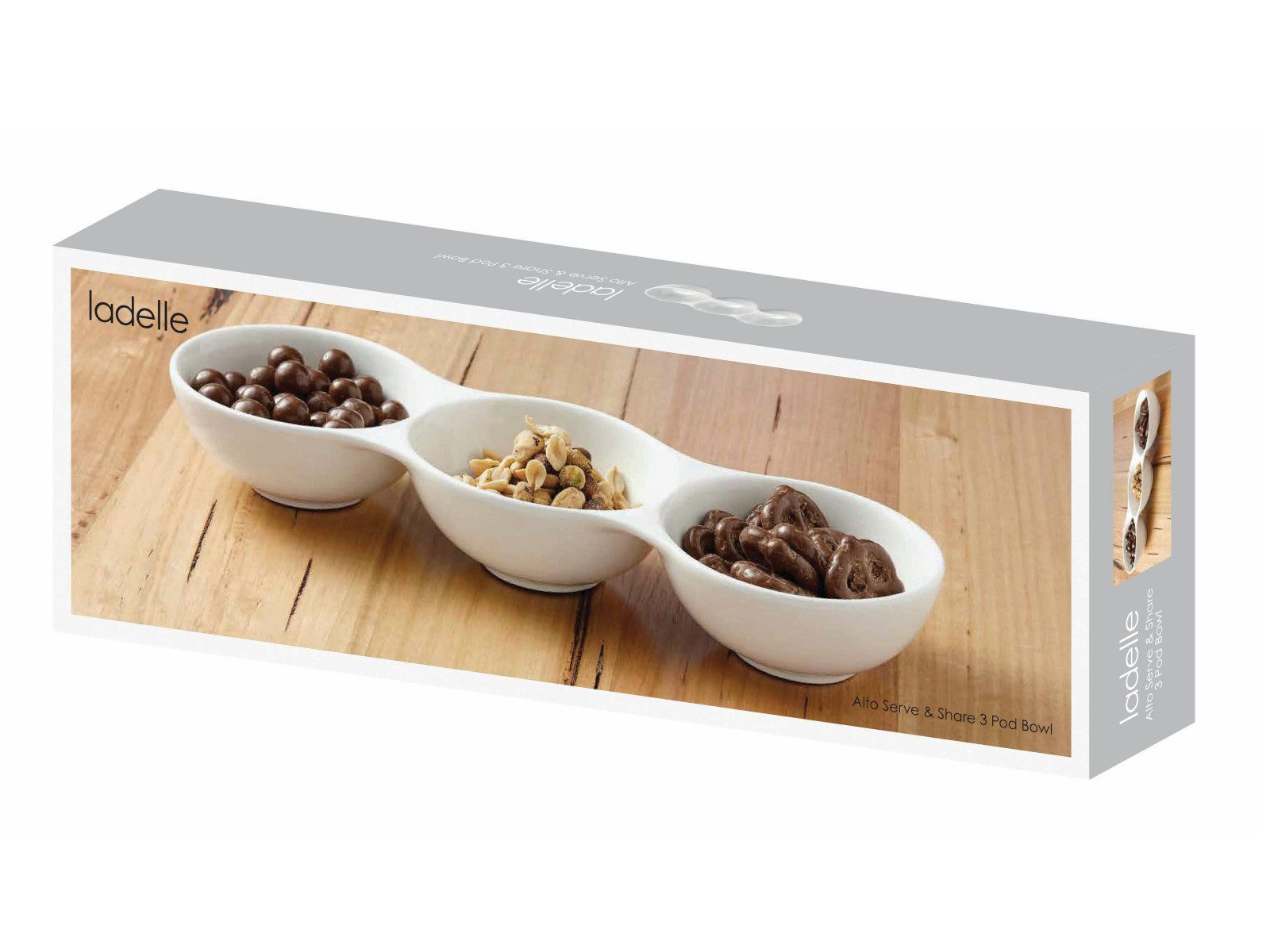 Ladelle Schale Alto Serve & Share Schale weiß 3tlg, Porzellan, (Schüsseln & Schalen)