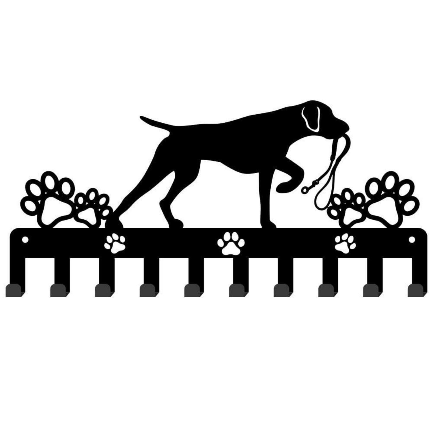LuxusKollektion Schlüsselleiste Schlüsselhalter Hund Kurzhaarpointer 10 Haken