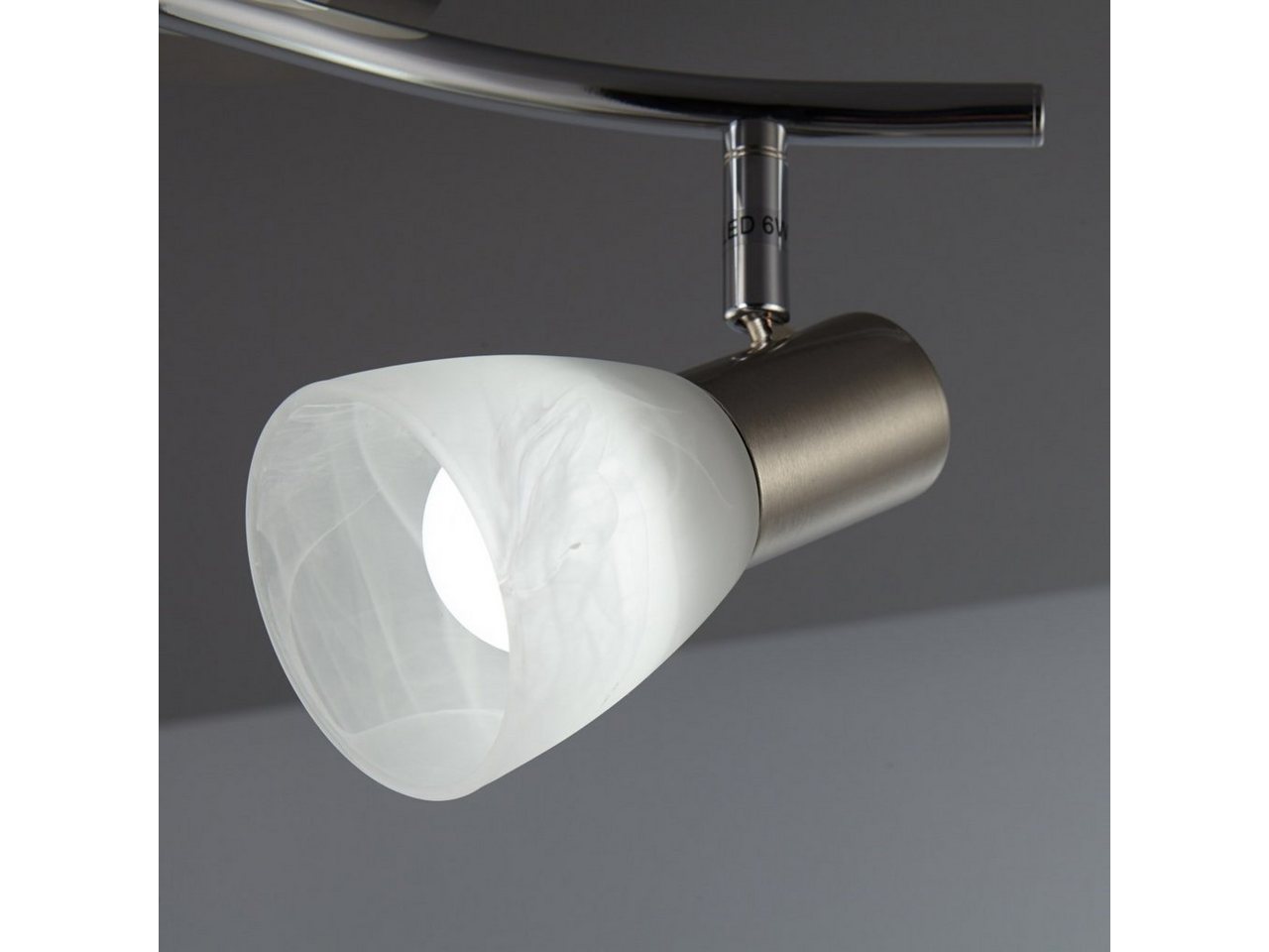 B.K.Licht LED Deckenstrahler, LED Deckenlampe Wohnzimmer schwenkbar E14 Metall Glas Spot Leuchte inkl. 5W 470lm-kaufen