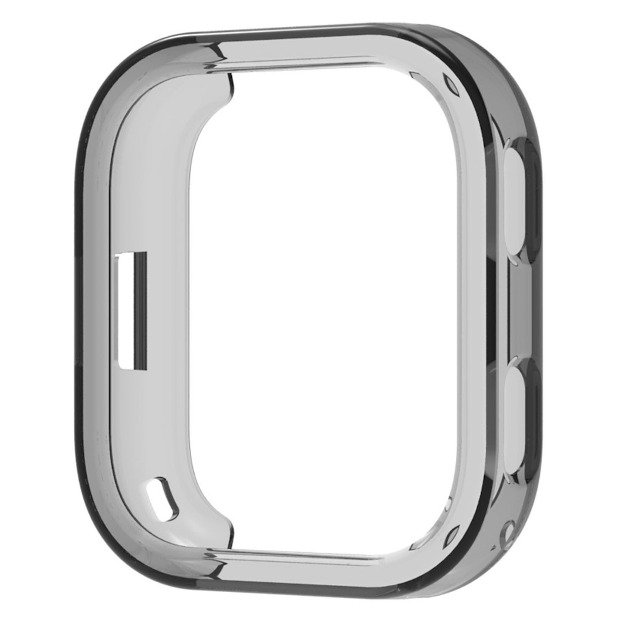 Wigento Smartwatch-Hülle TPU für Amazfit Bip Max Schutz Halbabdeckung Flexibel Schwarz, Halbabdeckung, leicht