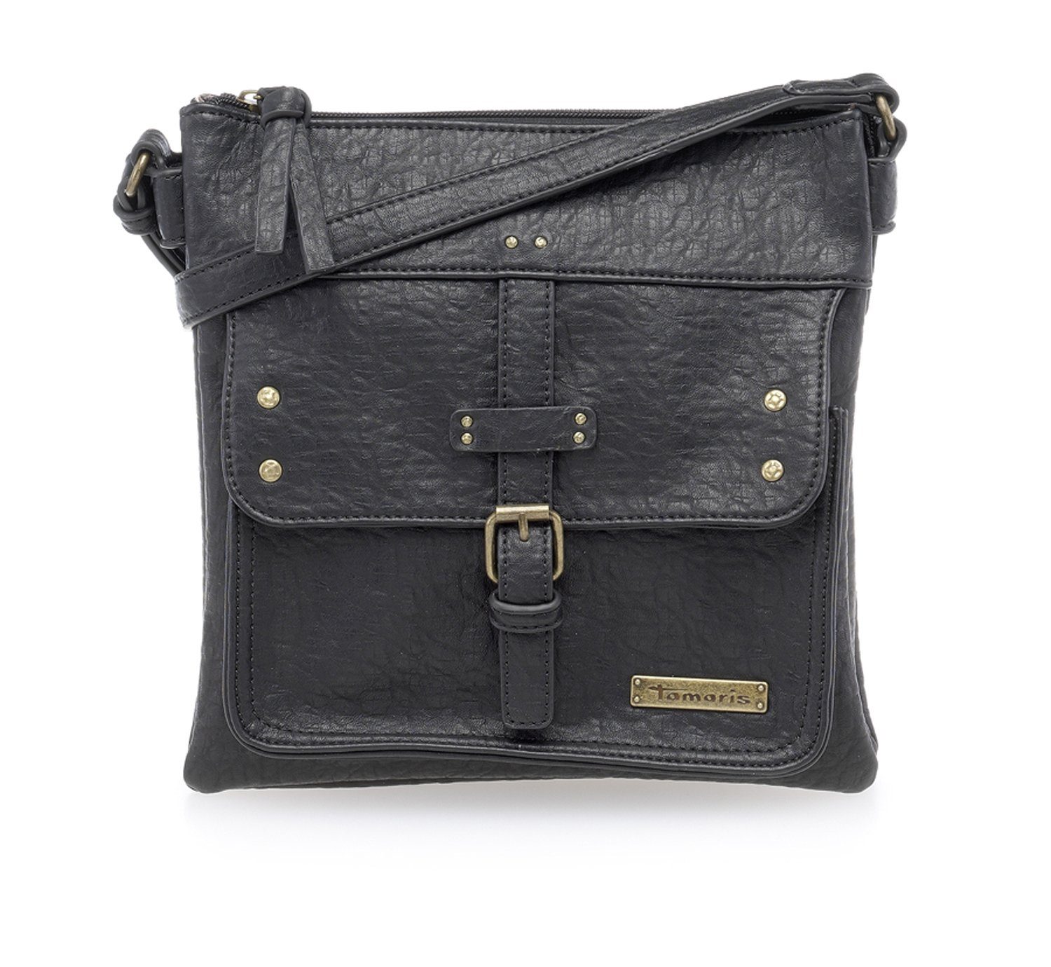 Tamaris Umhängetasche Gladys (Set), Damen Crossbody Bag Umhängetasche goldfarbene Nieten