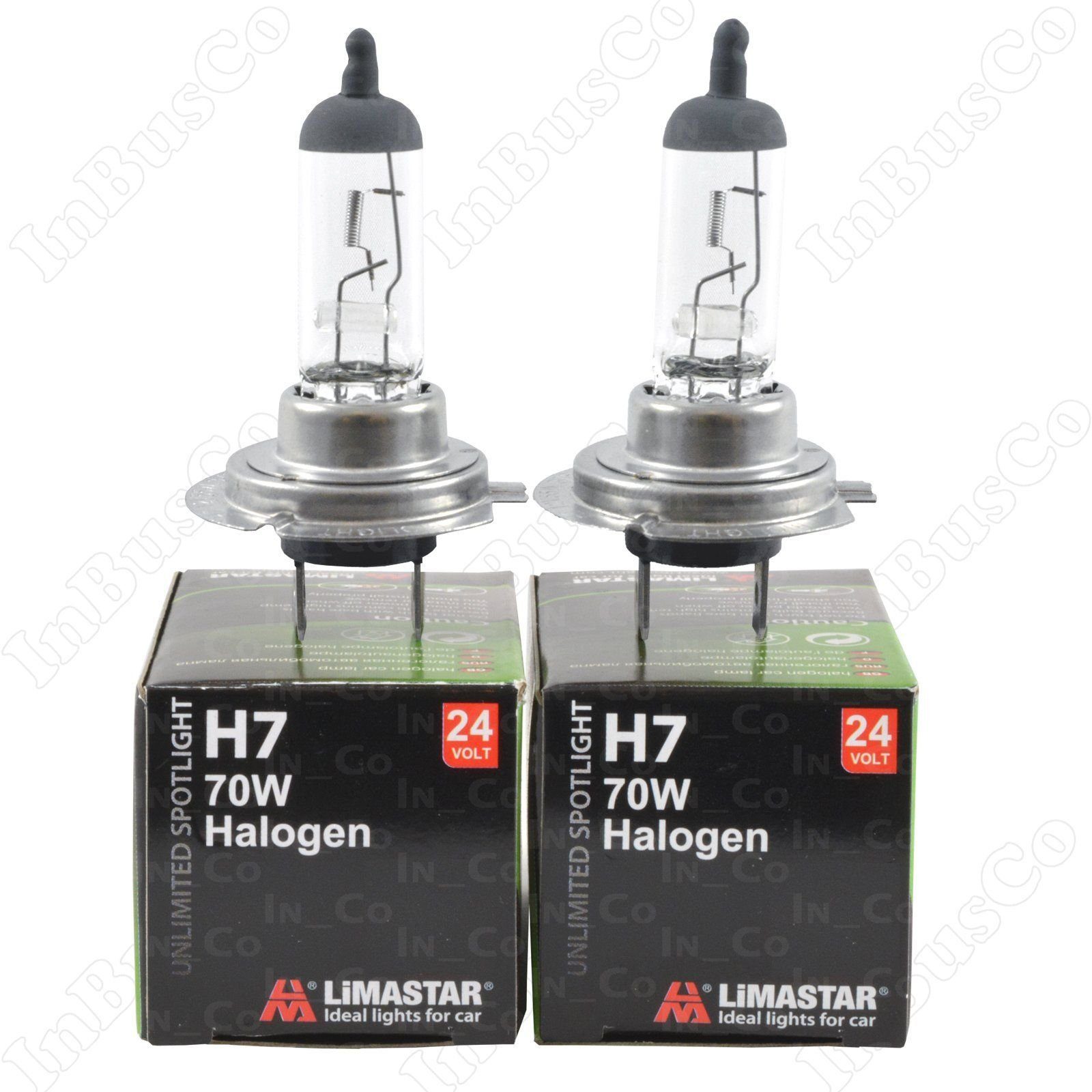 Inbusco 2 Stück H7, 24V, 70 W LKW Sockel PX26d Halogenlampen Blau   Halogenlampe