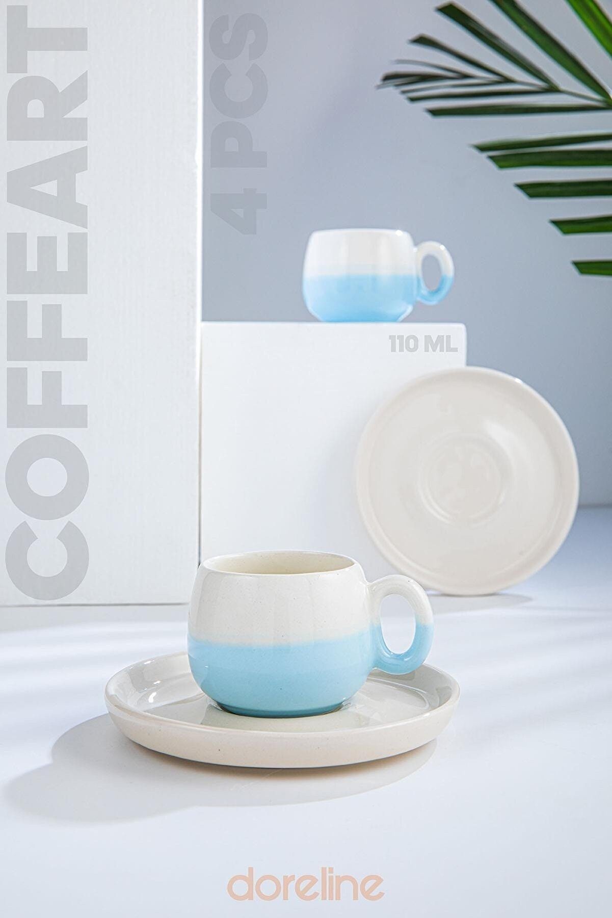 Hermia Concept Tasse DRL1118, Blau, Kaffeetassen, 100% Keramik