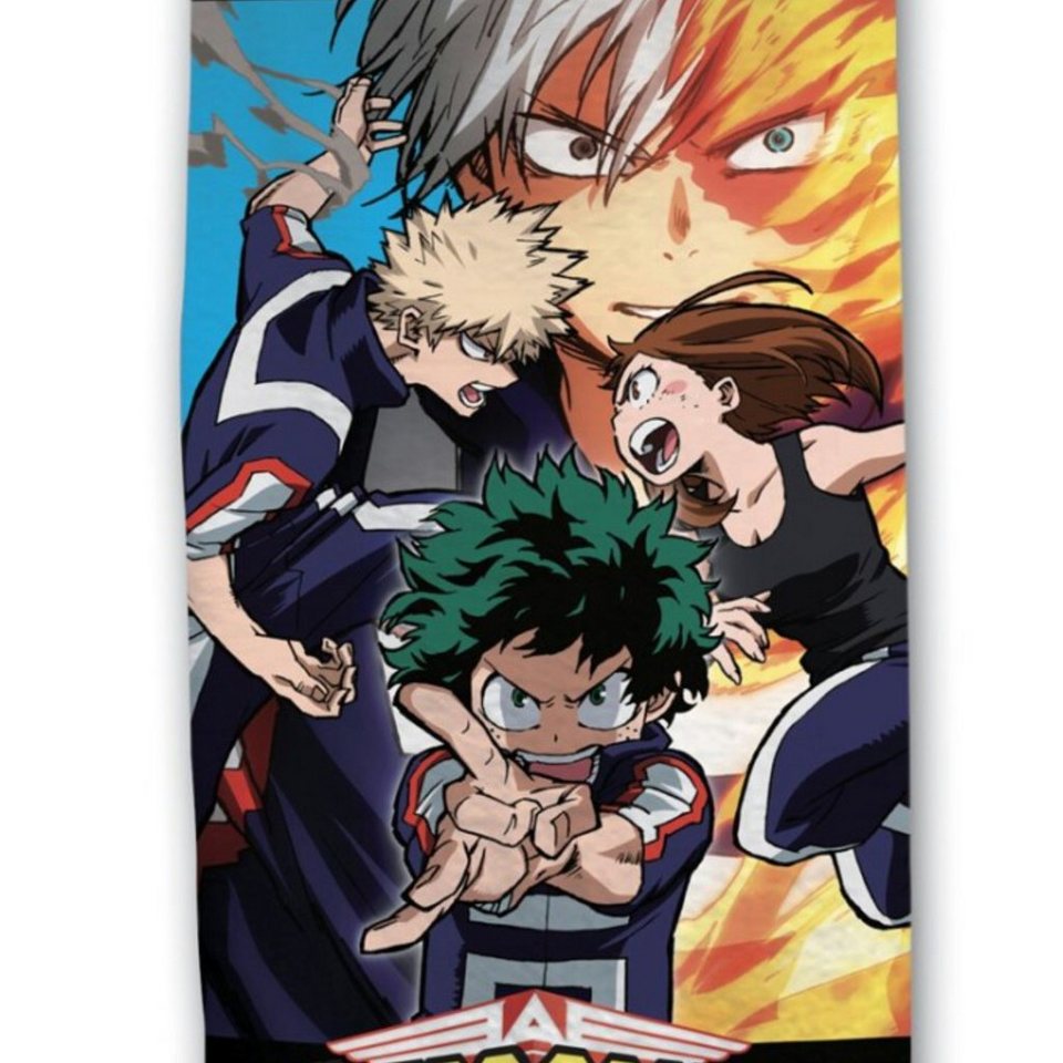 MY HERO ACADEMIA Strandtuch Anime My Hero Academia Badetuch, Mikrofaser,  70x140 cm