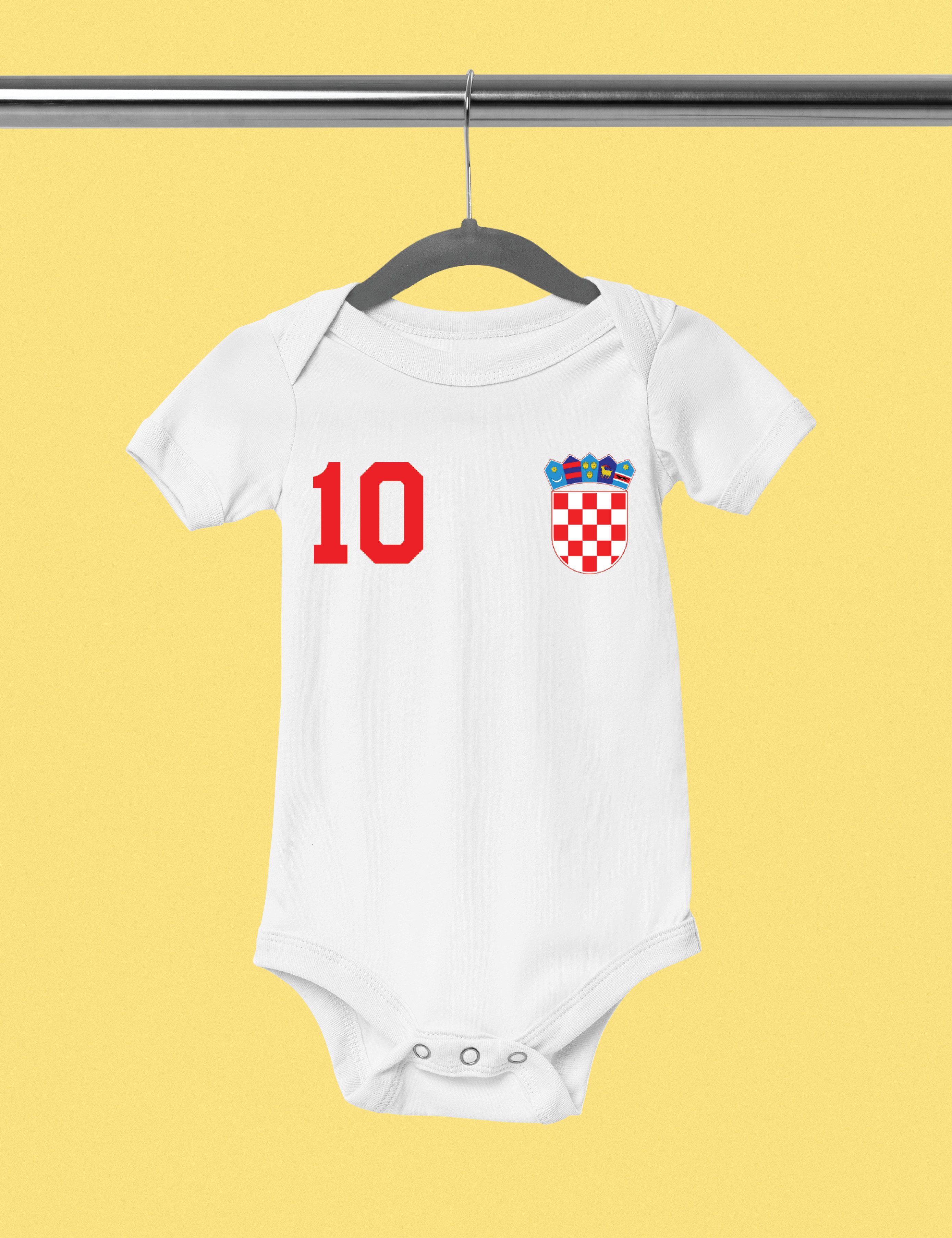 Youth Designz Kurzarmbody Kroatien Kinder Baby Body Strampler mit trendigem Motiv