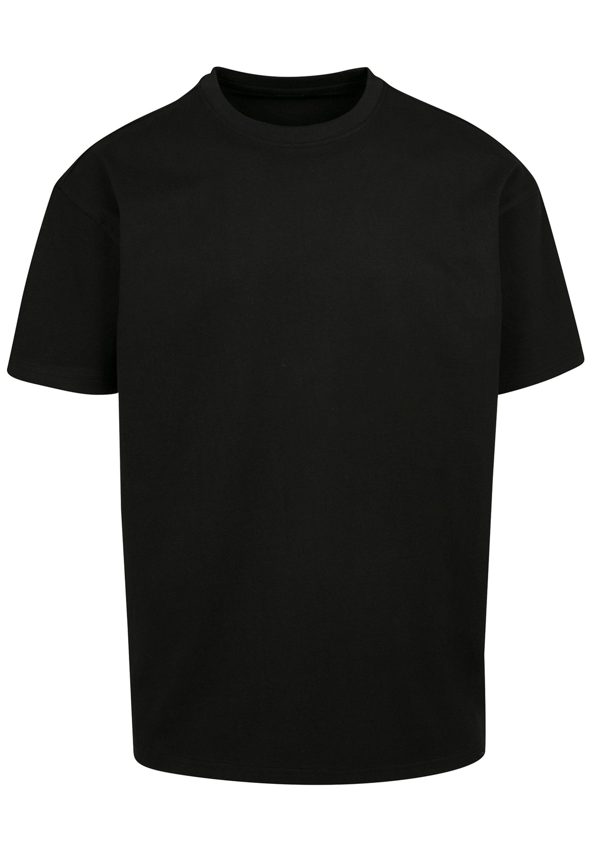 F4NT4STIC T-Shirt Wavy Print Schach Muster schwarz
