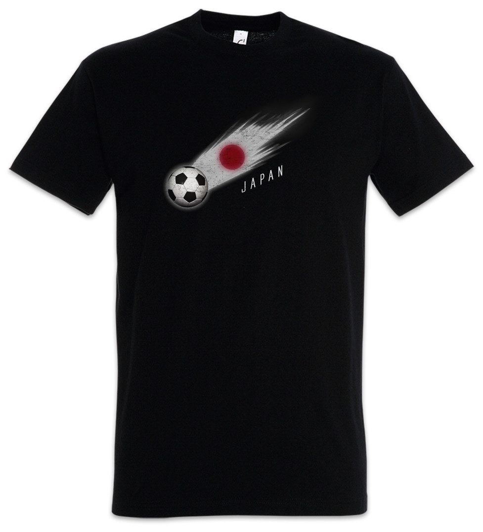 Urban Backwoods Print-Shirt Japan Football Comet I Herren T-Shirt Japanisch Japanische Japanese (1-tlg) Fußball Fahne Fussball Komet