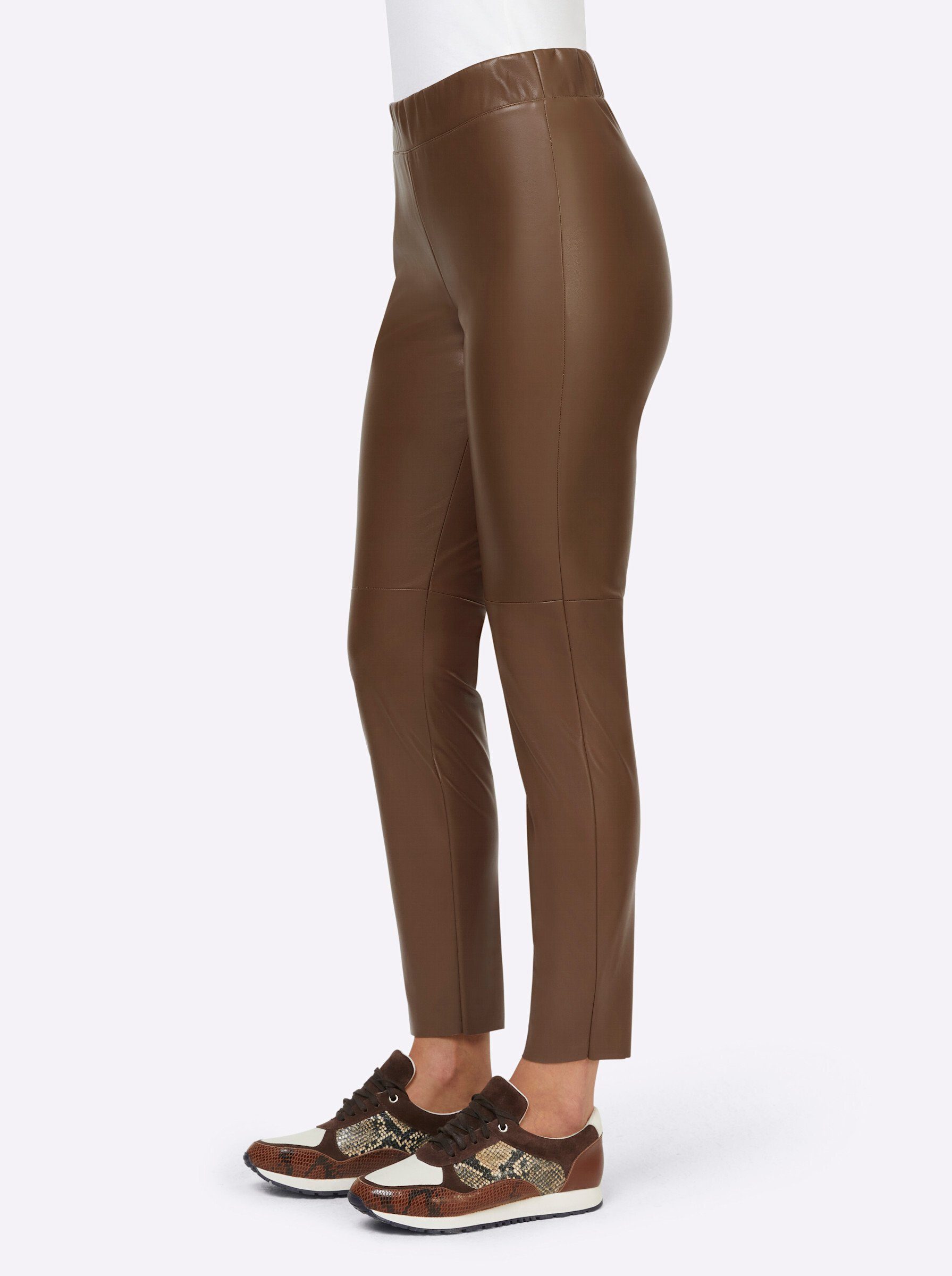 heine Jerseyhose Lederimitat-Leggings Innenbeinlänge ca.71 cm günstig online kaufen