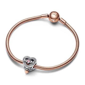 Pandora Bead PANDORA Herz Charm Mum, bicolor