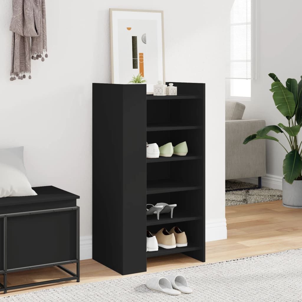 vidaXL Schuhregal Schuhschrank Schwarz 52x37,5x100 cm günstig online kaufen