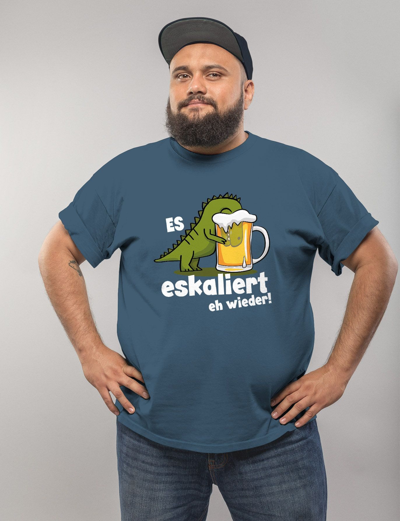 MoonWorks Print-Shirt Herren T-Shirt Alkohol Bier günstig online kaufen