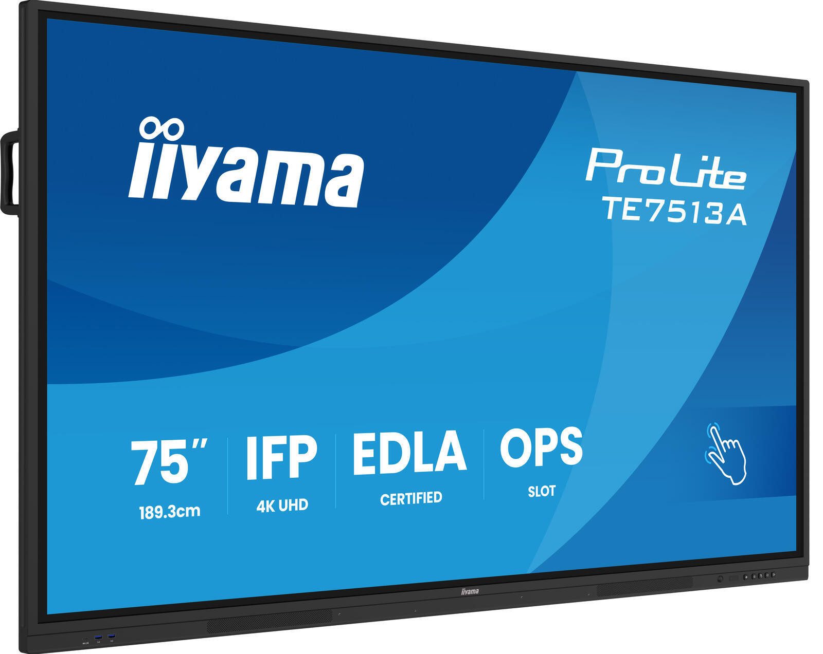 Iiyama Prolite TE7513A-B2AG LED-Monitor (3840 x 2160, 8 ms Reaktionszeit, IPS Panel)