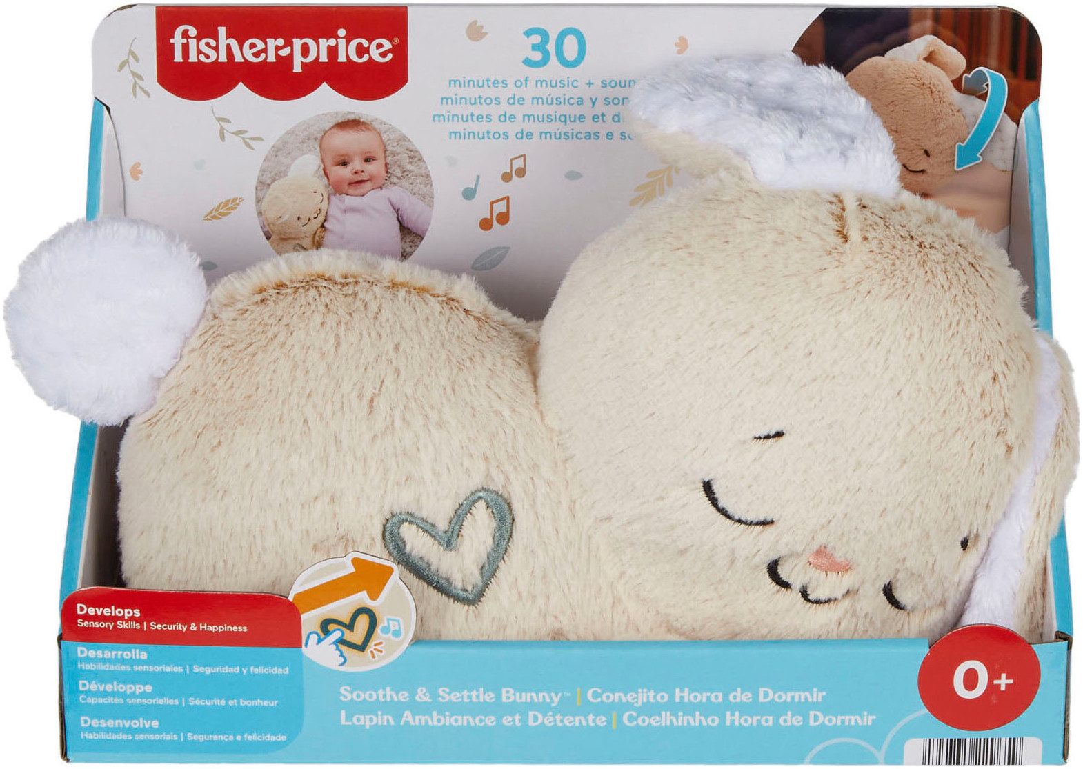 Fisher-Price® Plüschfigur Schlummer-Häschen, Einschlafhilfe, mit sanftem Licht