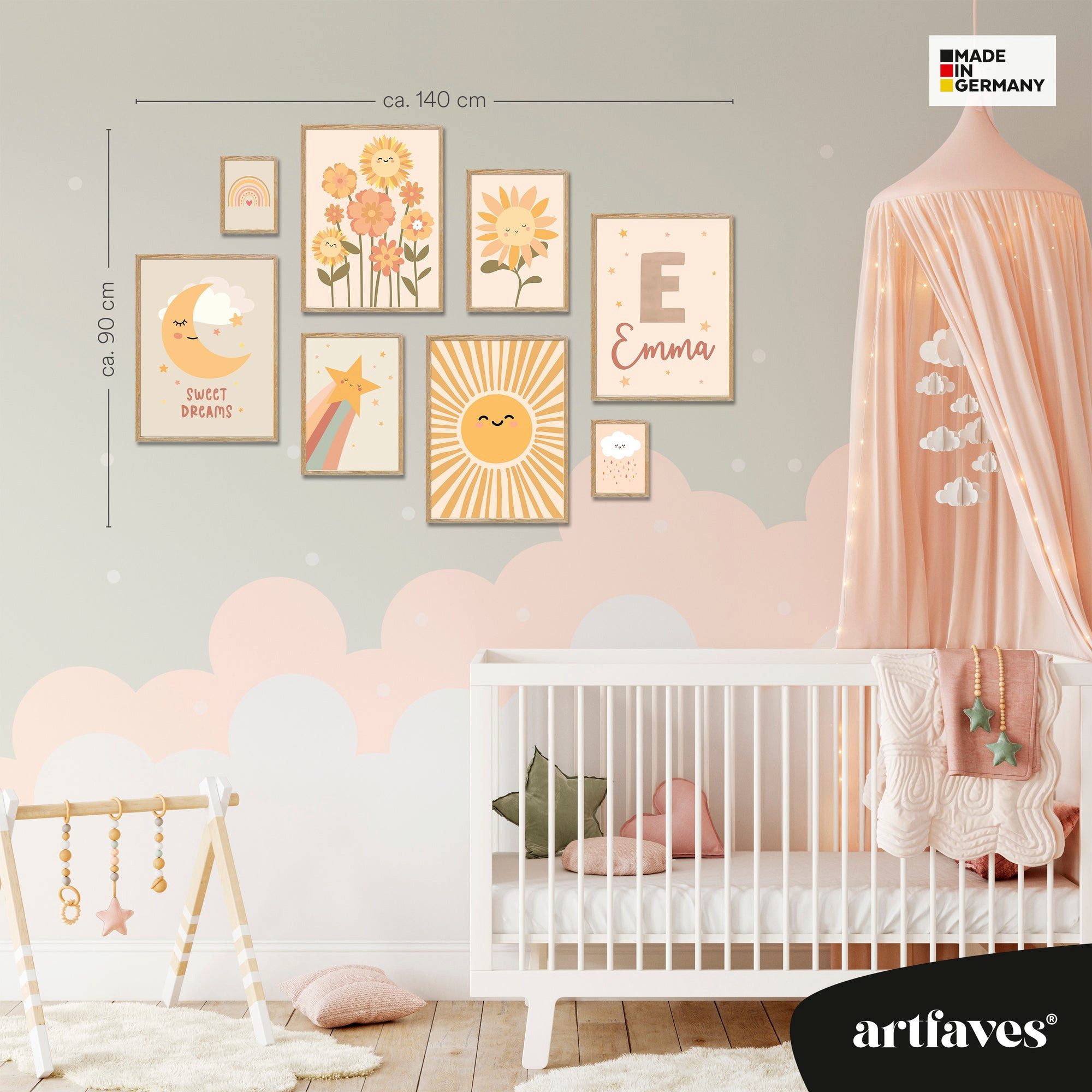 ARTFAVES Bilder-Collage Poster Set - Happy günstig online kaufen