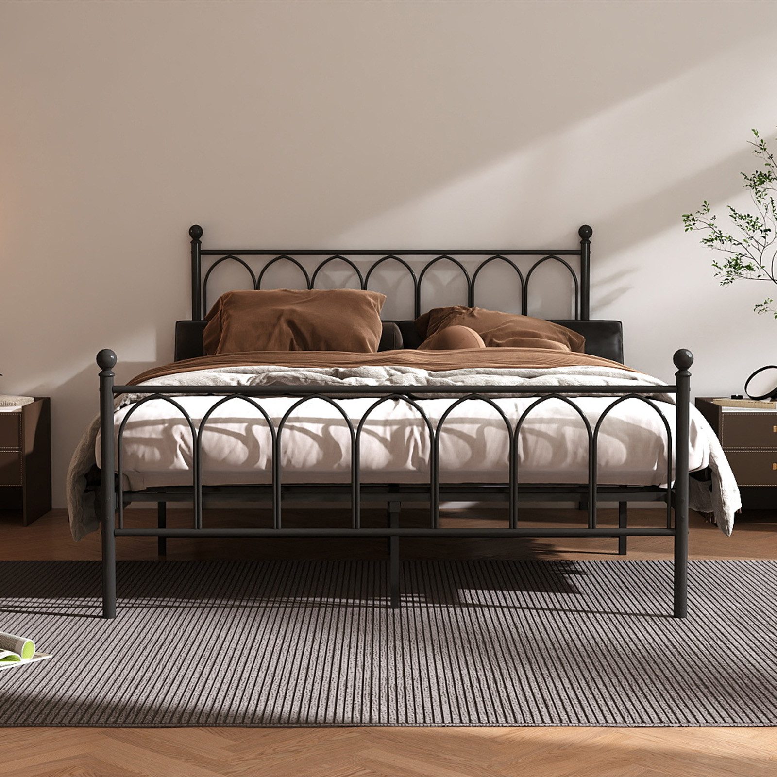 REDOM Metallbett Einzelbett Jugendzimmer mit Lattenrost günstig online kaufen