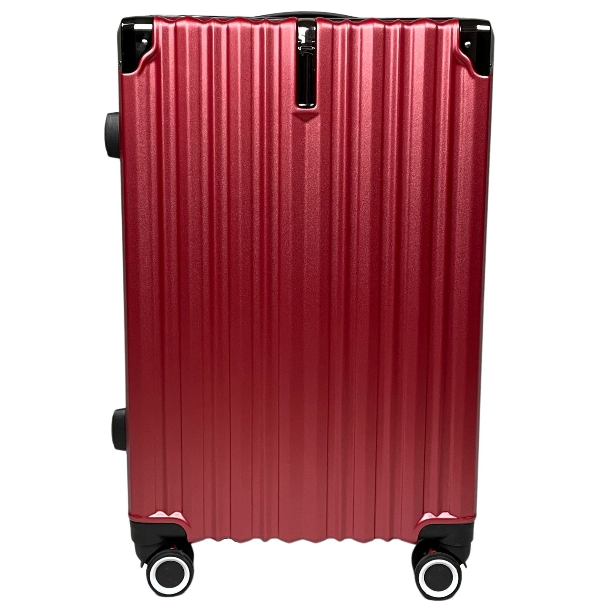 SIGN German Design Trolley Reisekoffer Hartschalen-Koffer, 360° Zwillingsrollen M/L/XL Rot