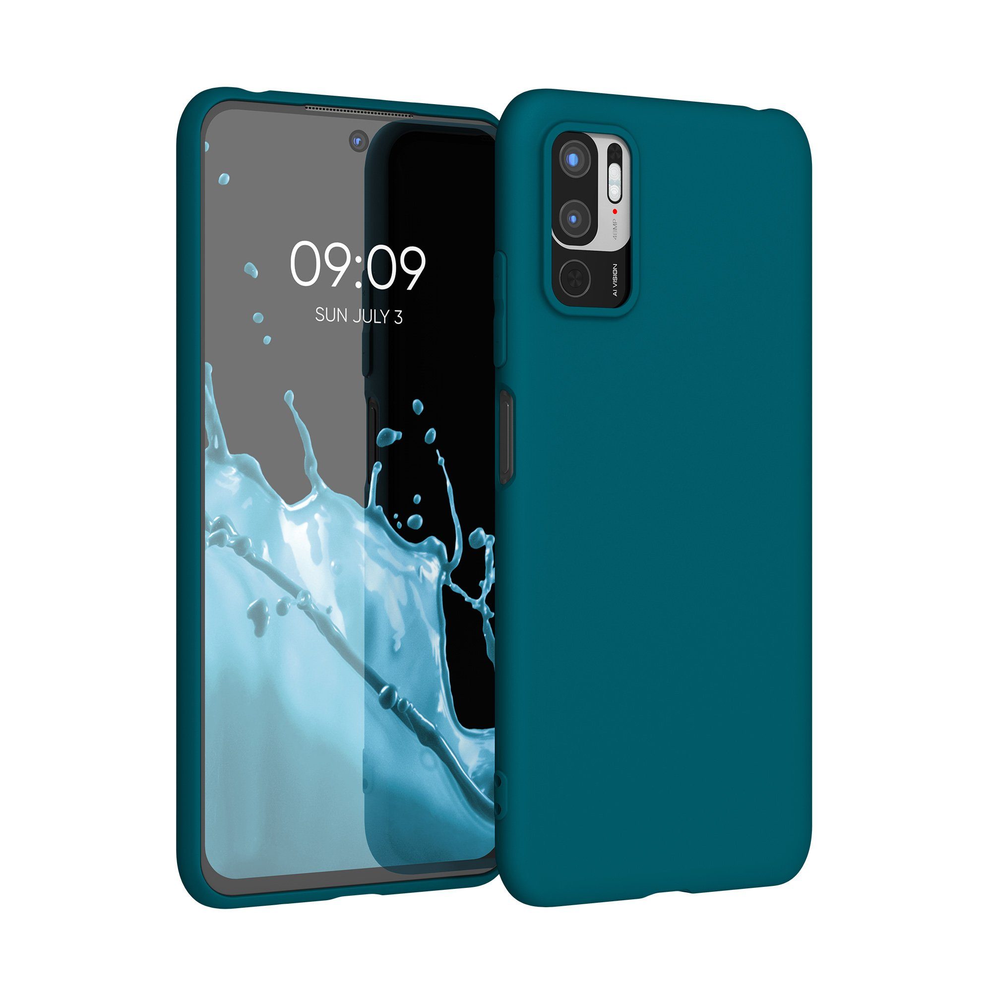 kwmobile Handyhülle Hülle für Xiaomi Redmi Note 10 5G, Hülle Silikon - Soft Handyhülle - Handy Case Cover