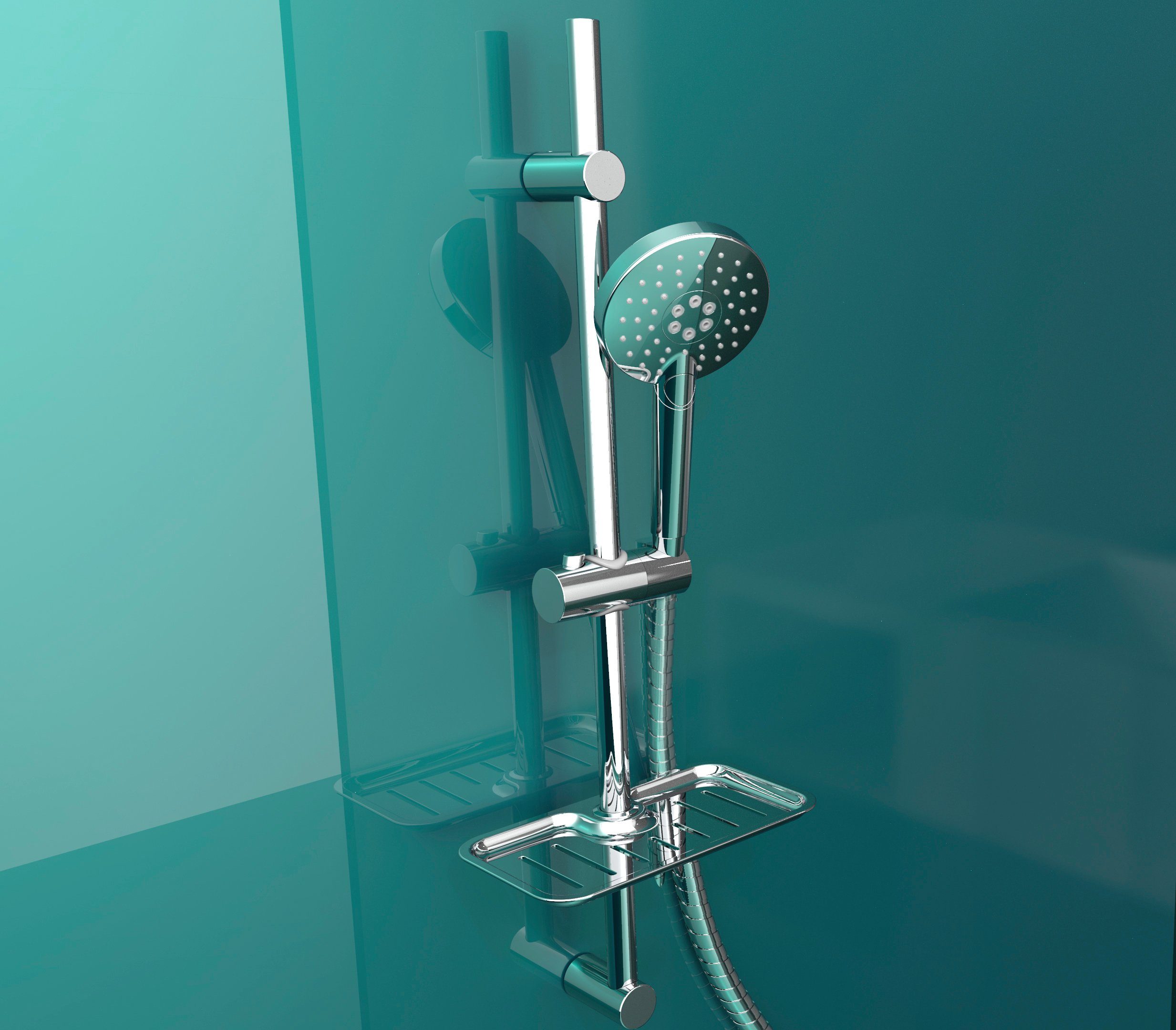 Armatur Duschkopf Duschsystem mit Eisl Schlauch und Halterung, ohne Brausegarnitur Rimini,