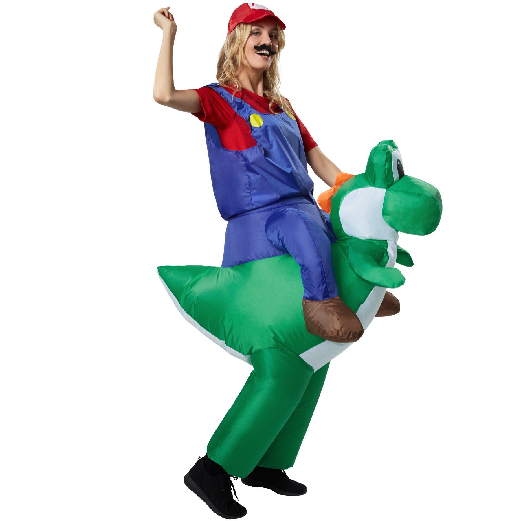 dressforfun Kostüm Aufsitzkostüm italienischer Klempner, Kostüm aus Anzug und Mütze