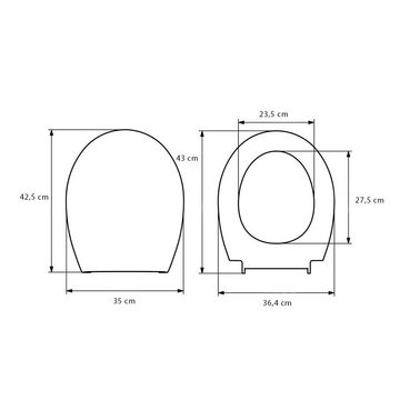 Belvit WC-Sitz BV-DE0008 (1-St), Easy-Click