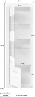 INOSIGN Vitrine BIANCO Höhe 198 cm