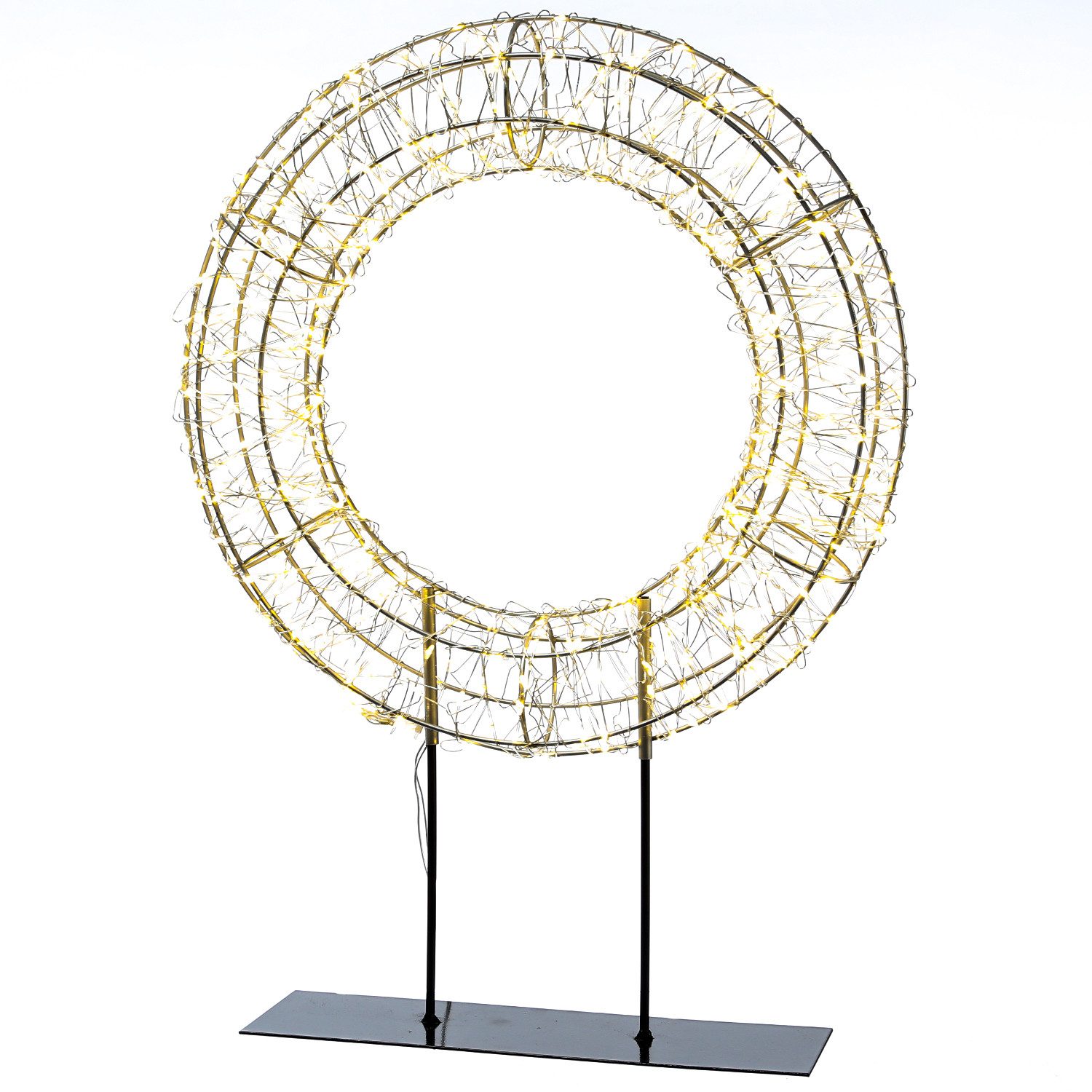 MARELIDA Dekokranz LED Kranz Weihnachtskranz stehend günstig online kaufen