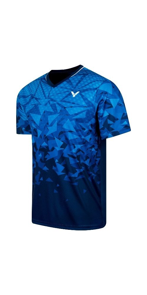 VICTOR T-Shirt T-53100 B (100% Polyester) blau/navyblau Herren