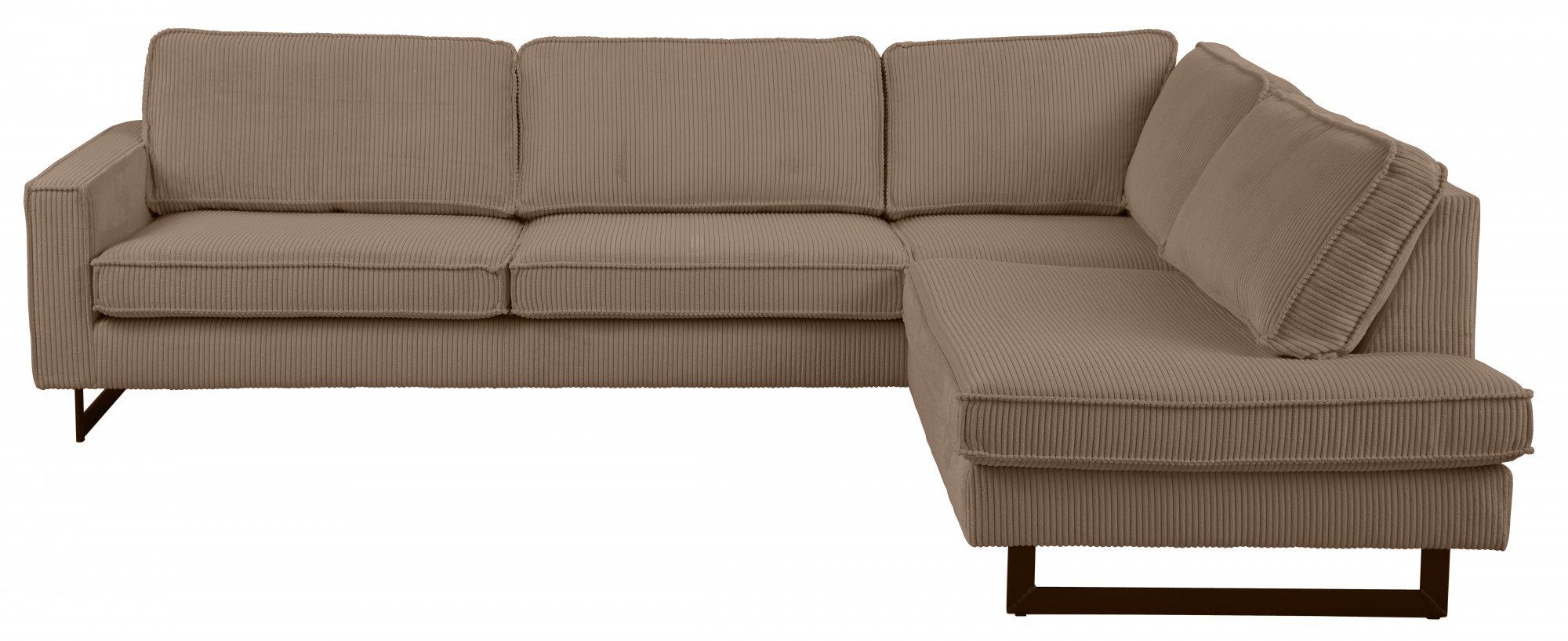 Home affaire Ecksofa Pinto, 290 cm, Cord, Chenille, Lederoptik, Ottomane li günstig online kaufen