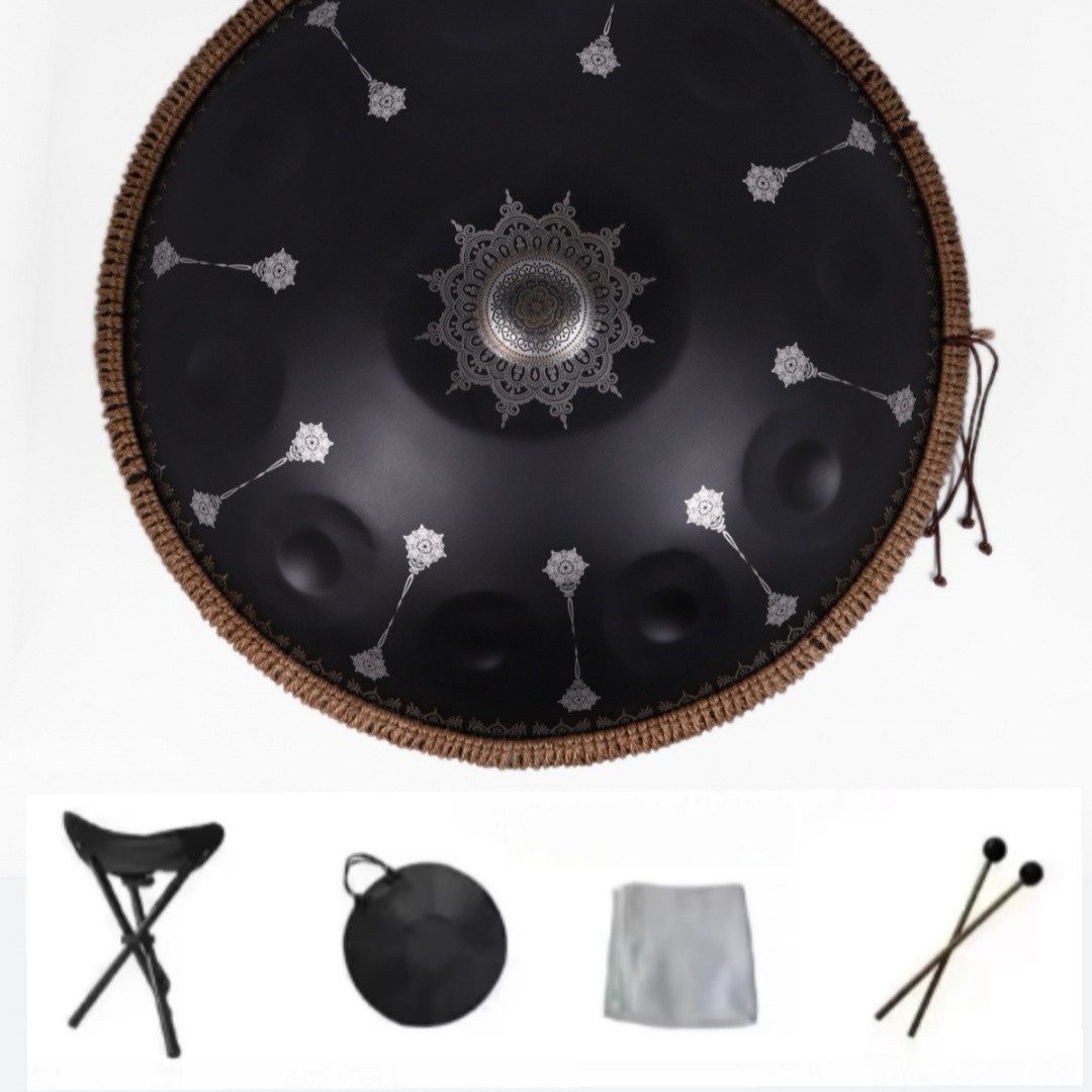 FANNOU Handpan 10 Notes Mandala Pattern, Handpan Drum Decorative Steel Percussion Instrument – Bild 3 von 5