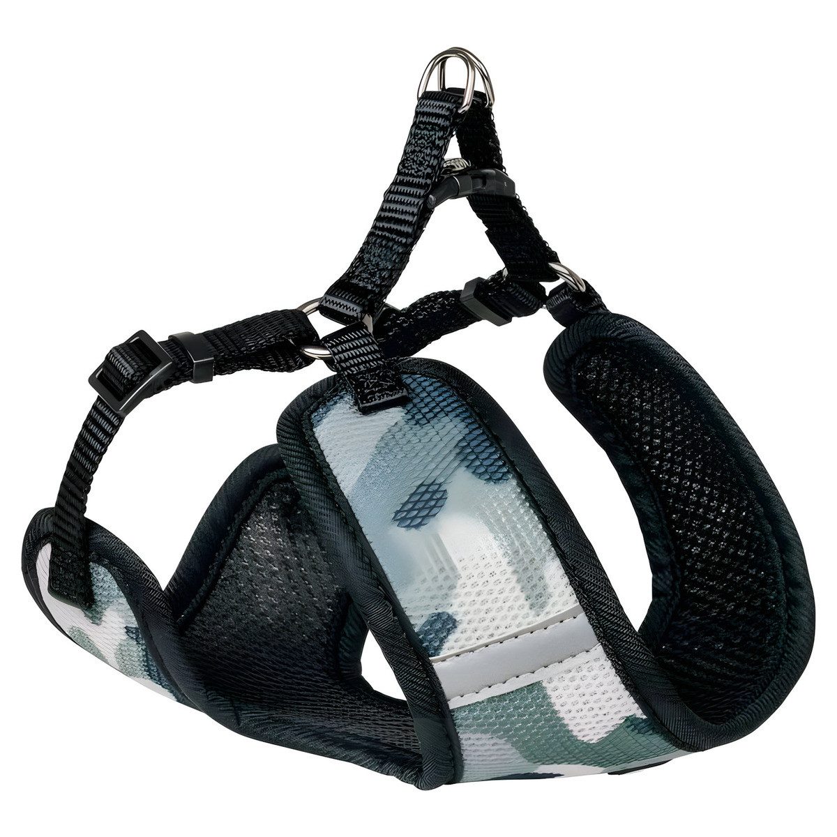Nobby Hunde-Geschirr Geschirr Mesh Reflect camouflage/schwarz