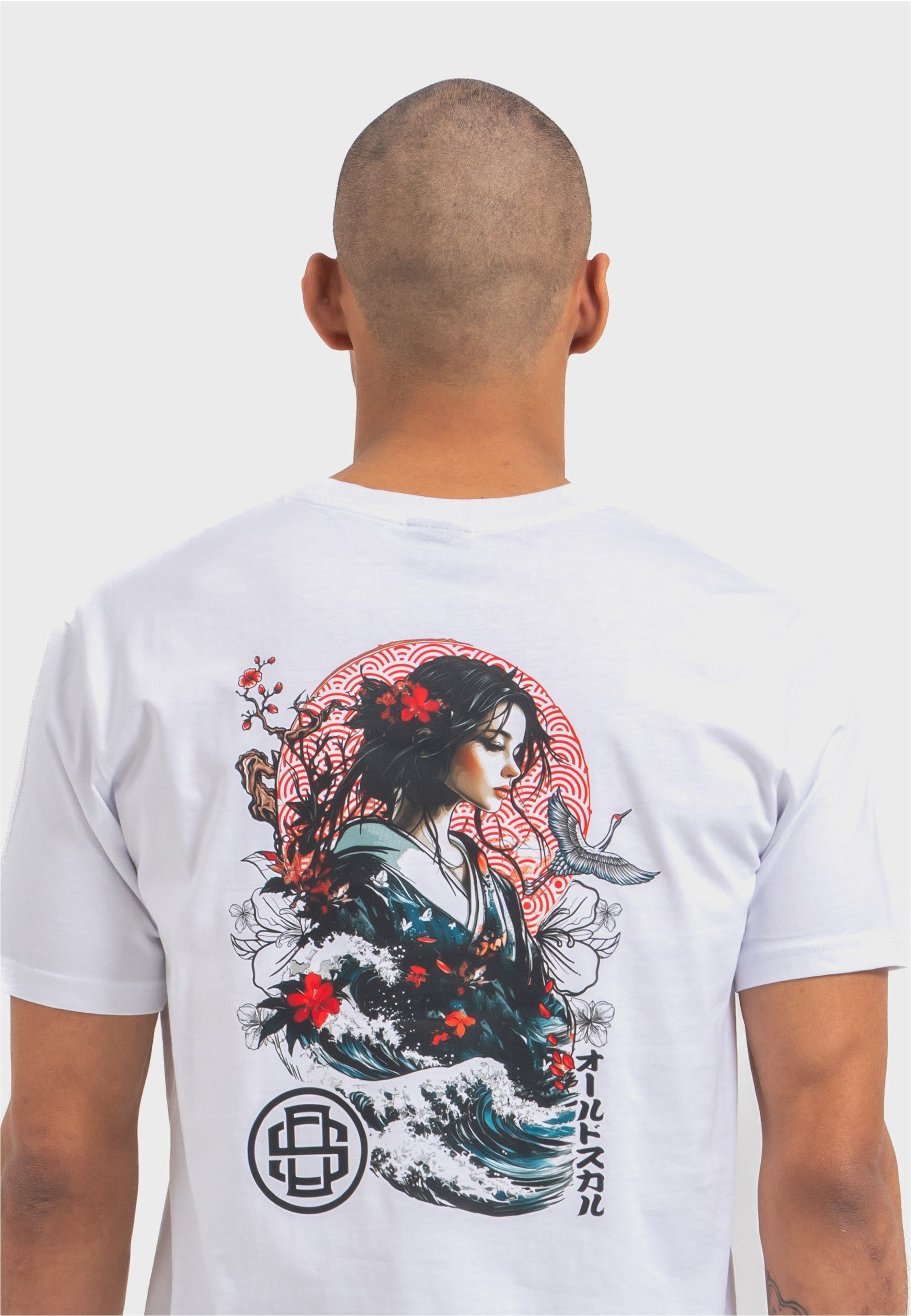 Oldskull T-Shirt Asian Blossom Queen Logo Graphic Traditionelles fernöstliches Motiv