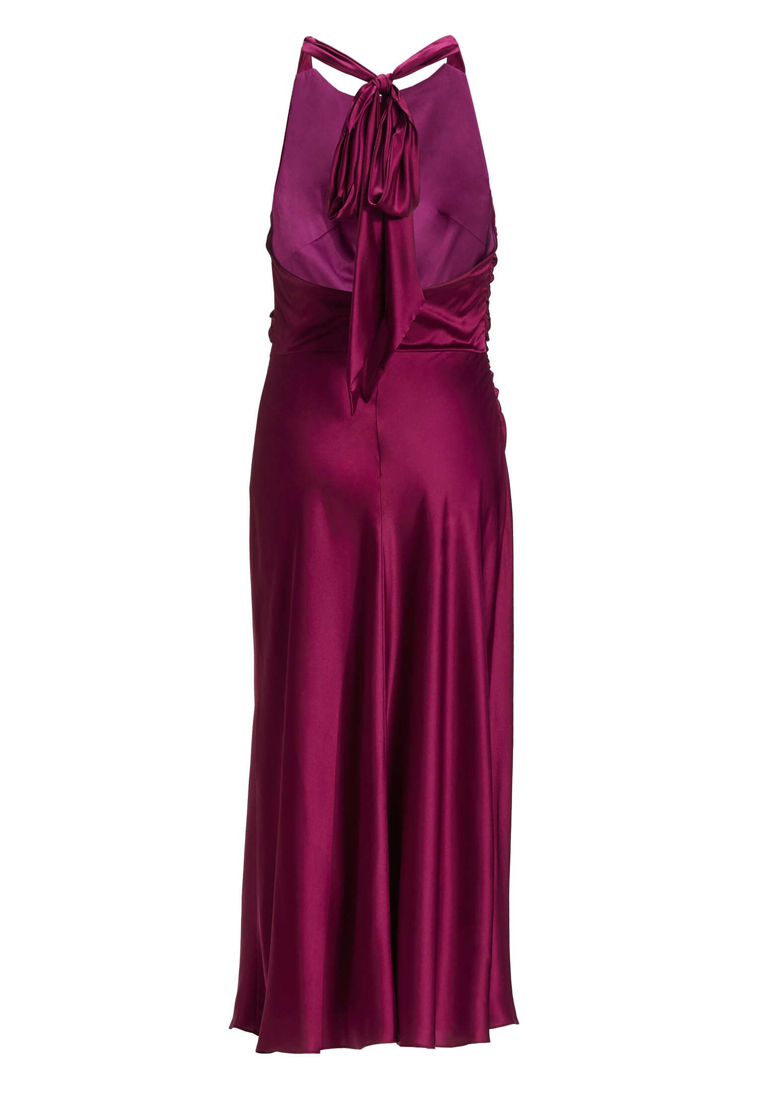Hey Kyla Cocktailkleid - Midikleid aus Satin mit Rückenausschnitt Figurbetonte Passform