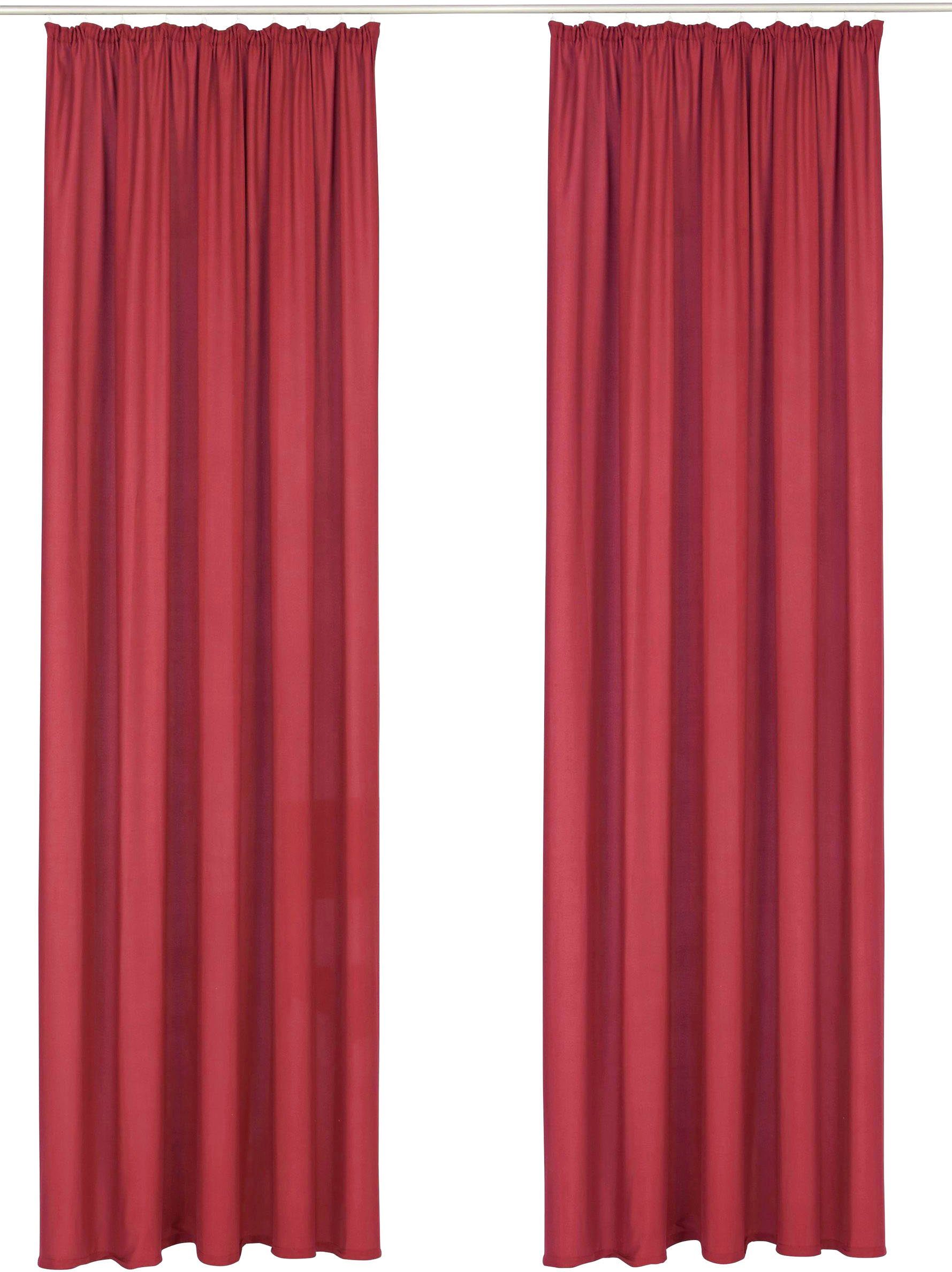 my home Vorhang Raja, Gardinen mit Kräuselband, Vorhänge Wohnzimmer (2 St), günstig online kaufen