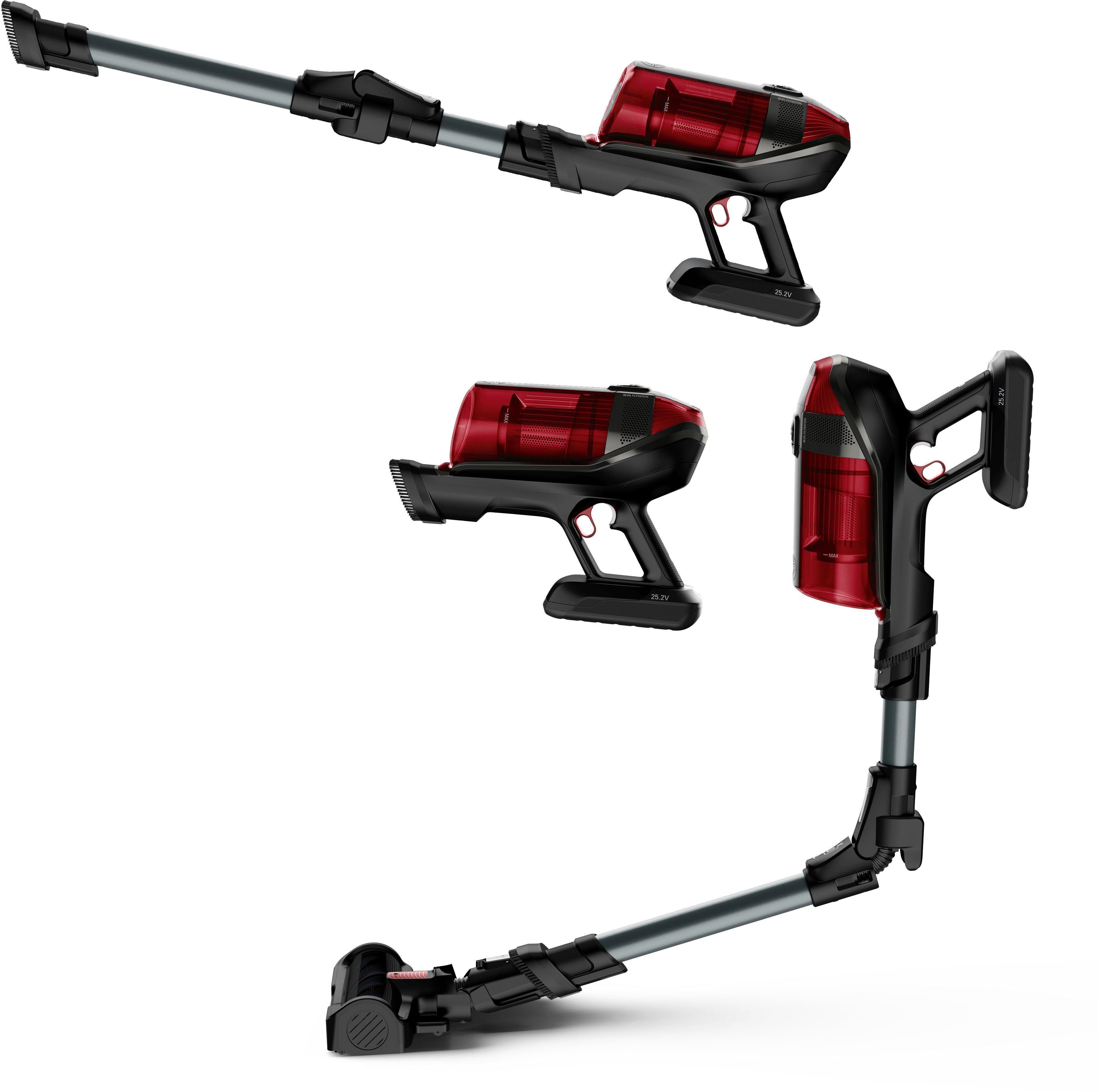 Rowenta Akku-Stielstaubsauger X-Force Flex 12.60 RH98A8 Staubsauger für Tierhaare, 320 W, Beutellos